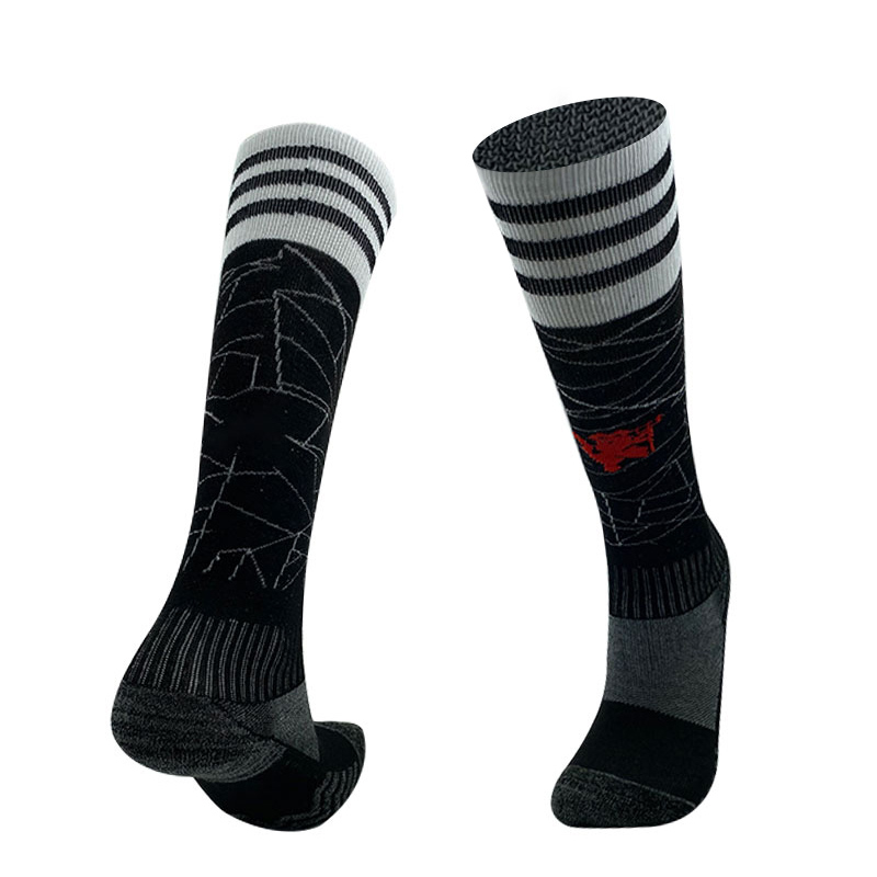 Manchester United 23-24 Home Socks - Black - UnitedFutballJersey