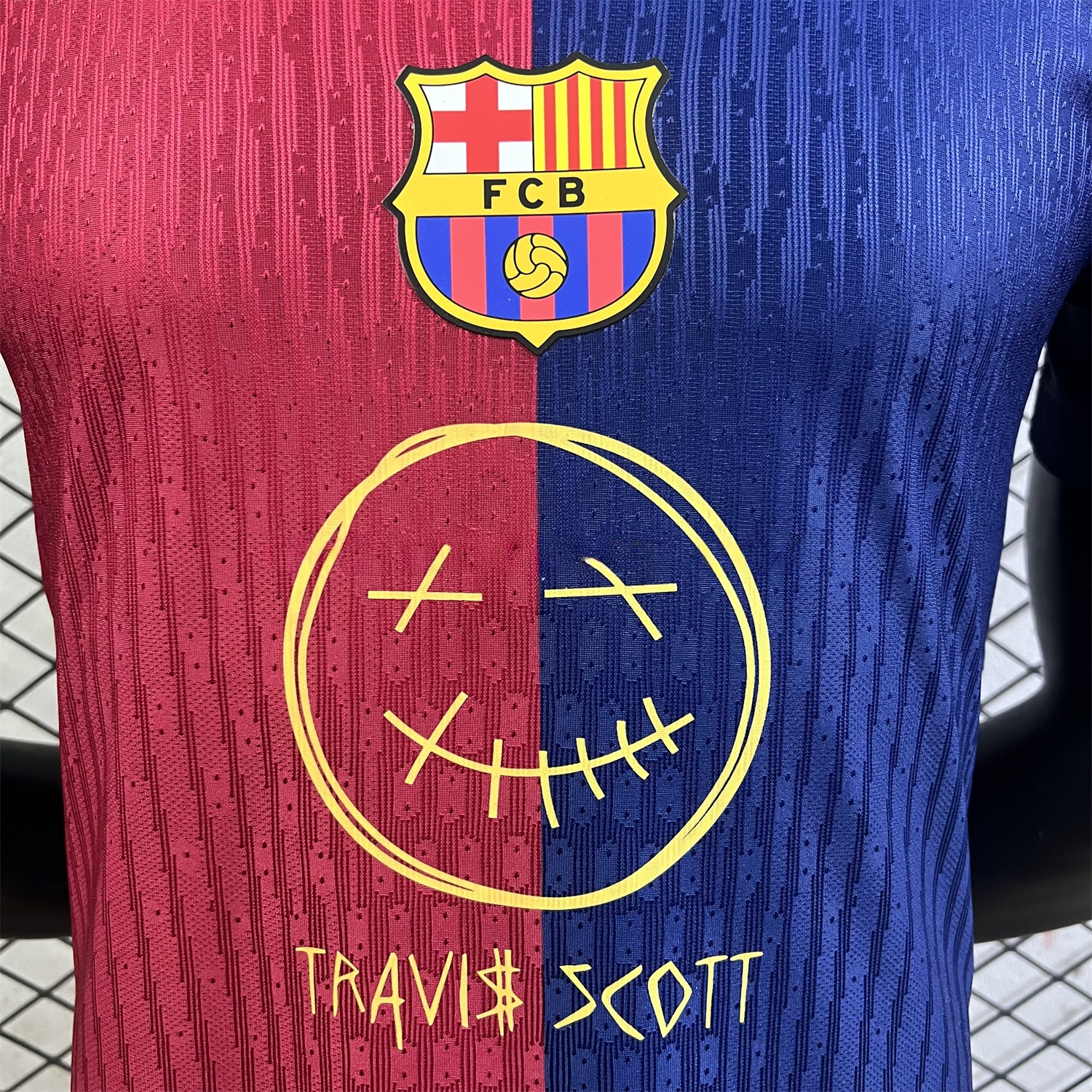 Barcelona x Travis Scott 24-25 Home Special Edition Jersey - Player Version - UnitedFutballJersey