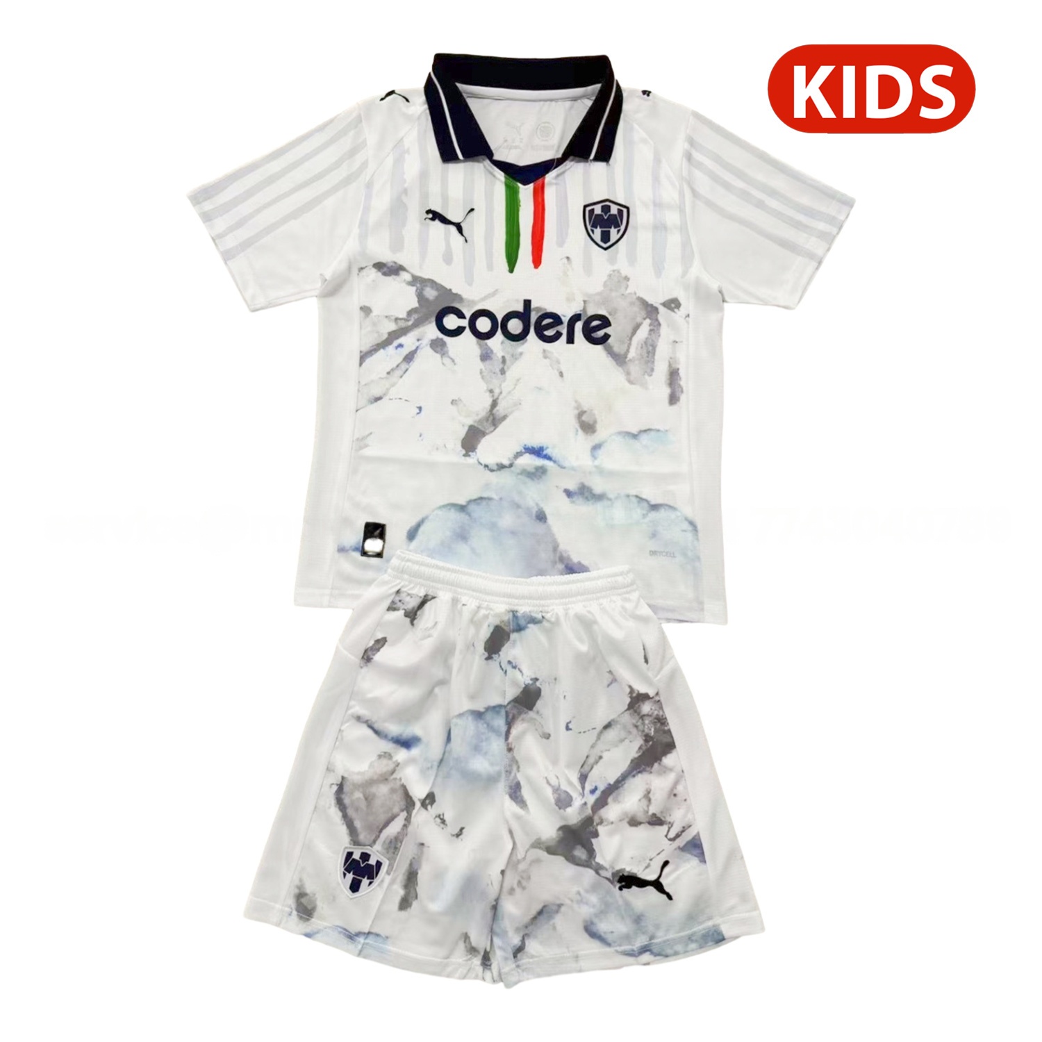 Rayados Monterrey 25-26 Club World Cup Away White Kids Kit - UnitedFutballJersey