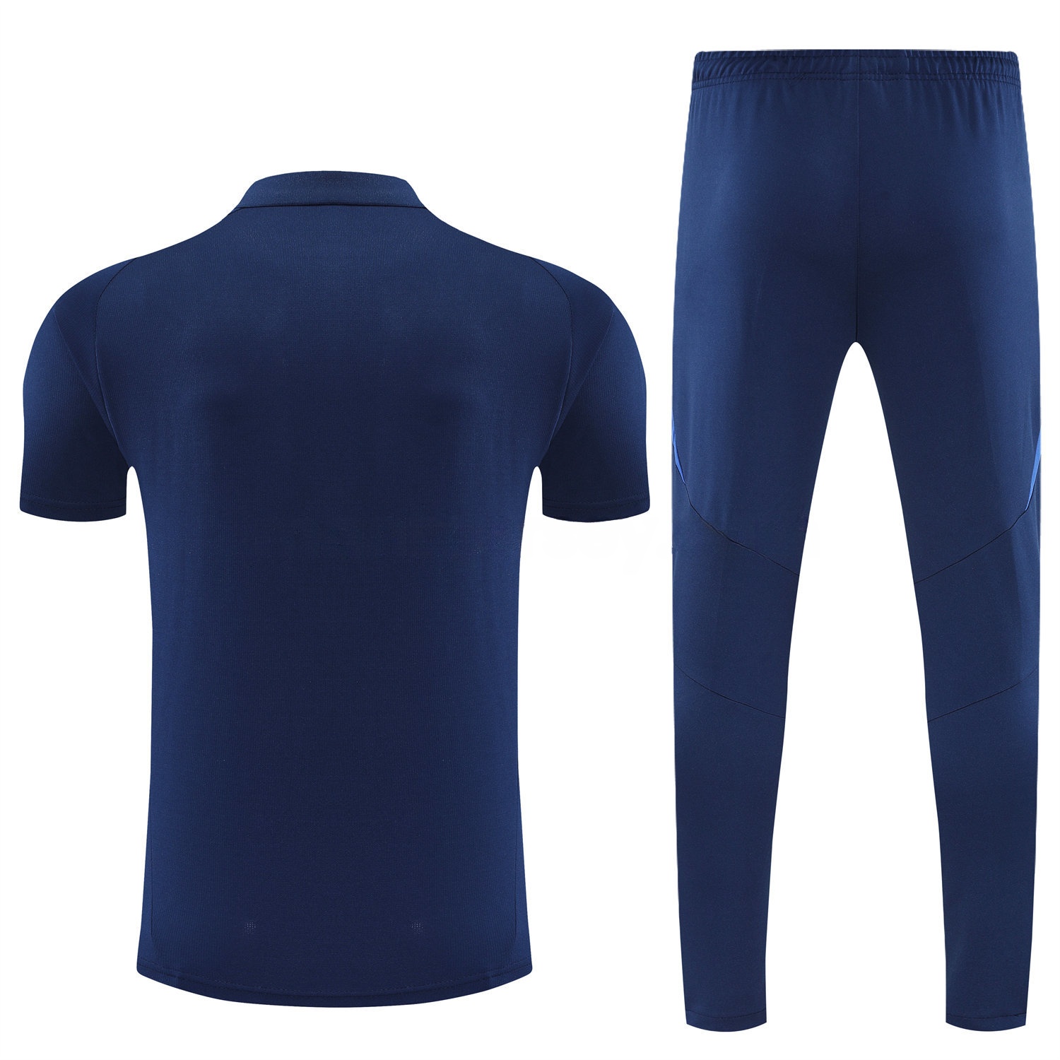 Italy 25-26 POLO Short-Sleeve Training Set - Deep Blue Top and Pants - UnitedFutballJersey