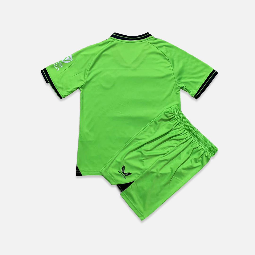 Aston Villa 23-24 Green Goalkeeper Kids Kit - UnitedFutballJersey