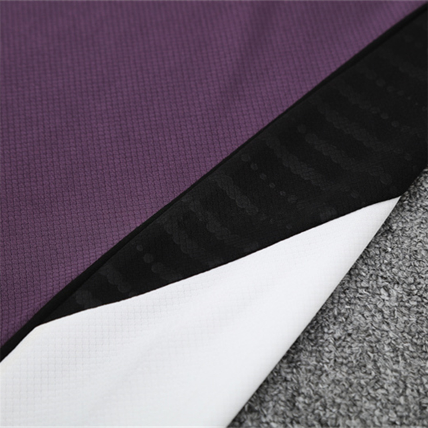 Manchester United 25-26 Kids Short-Sleeve Training Set - Purple Top & Black shorts - UnitedFutballJersey