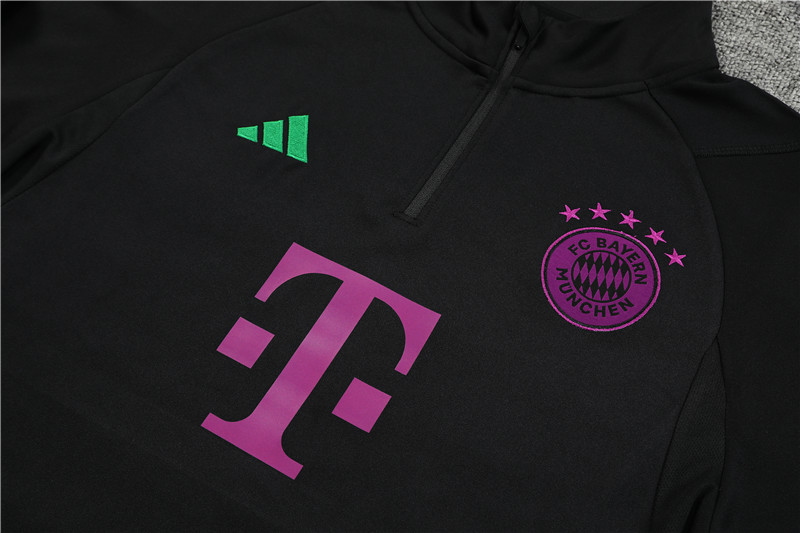 Bayern Munich 23-24 Long Sleeve Training Set -Black and Purple - UnitedFutballJersey