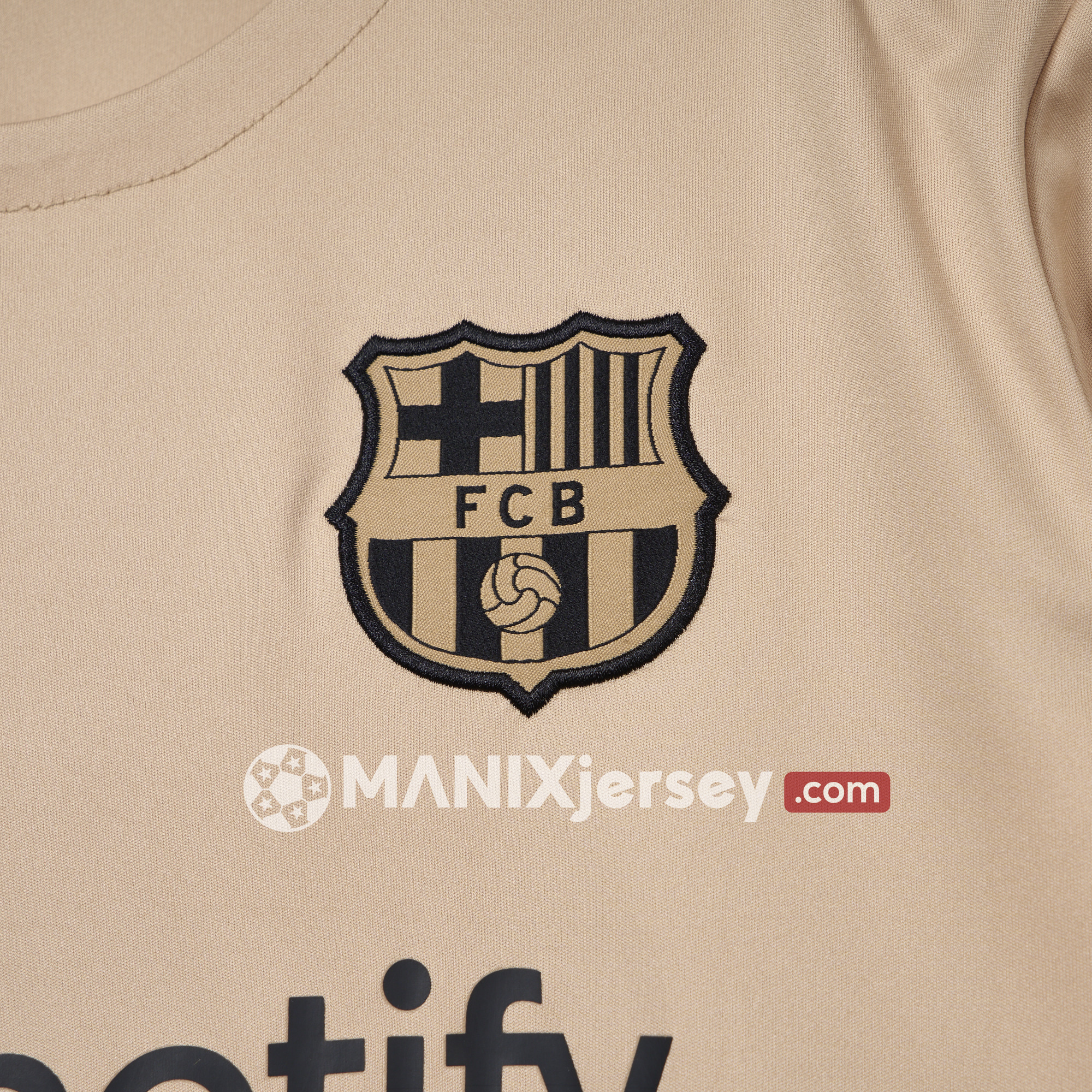 Barcelona 24-25 Frick Same Style Coach Training Shirt - Gold - UnitedFutballJersey