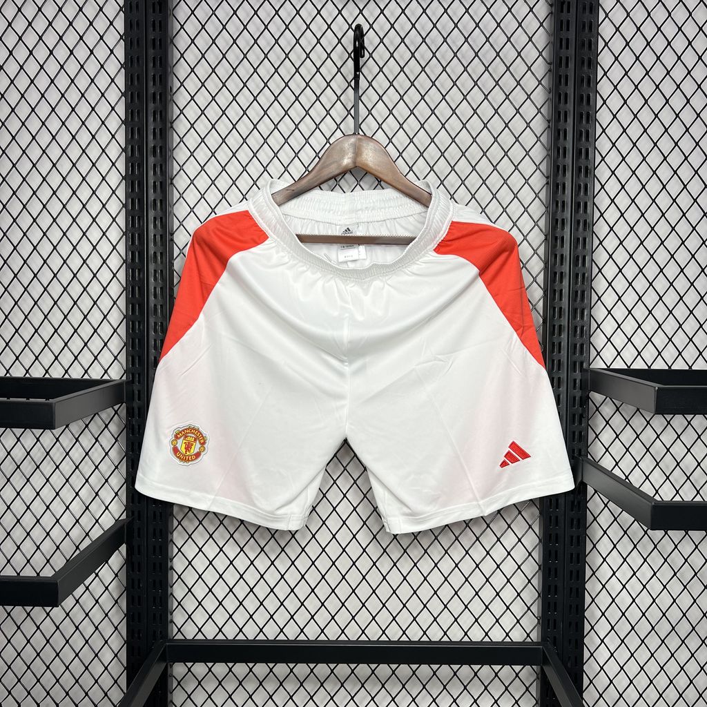 Manchester United 24-25 Home Shorts - Fans Version - UnitedFutballJersey