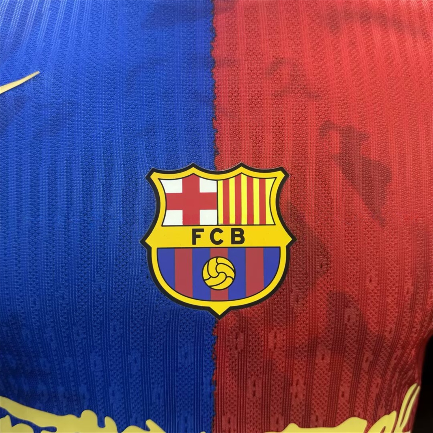 Barcelona x Travis Scott 25-26 Red & Blue Special Jersey - Player Version - UnitedFutballJersey