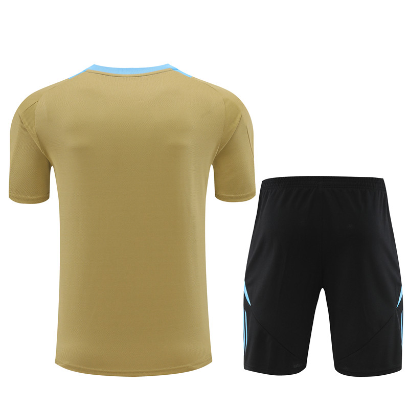 Argentina 2024 Short-Sleeve Training Set - Gold - UnitedFutballJersey
