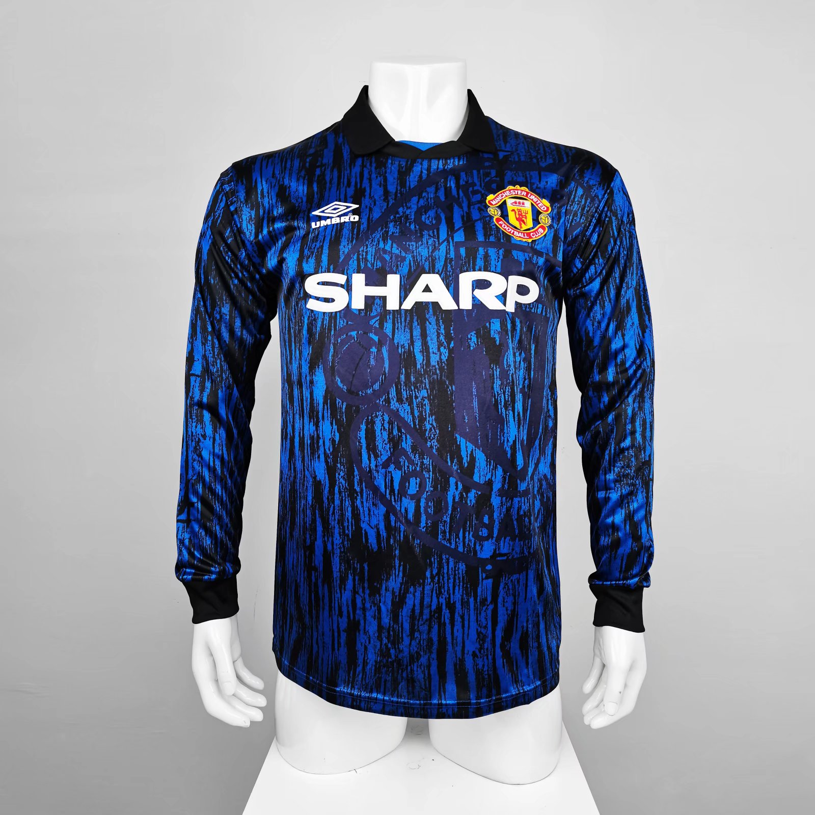 Manchester United Retro 92-94 Away Long Sleeve Jersey - UnitedFutballJersey