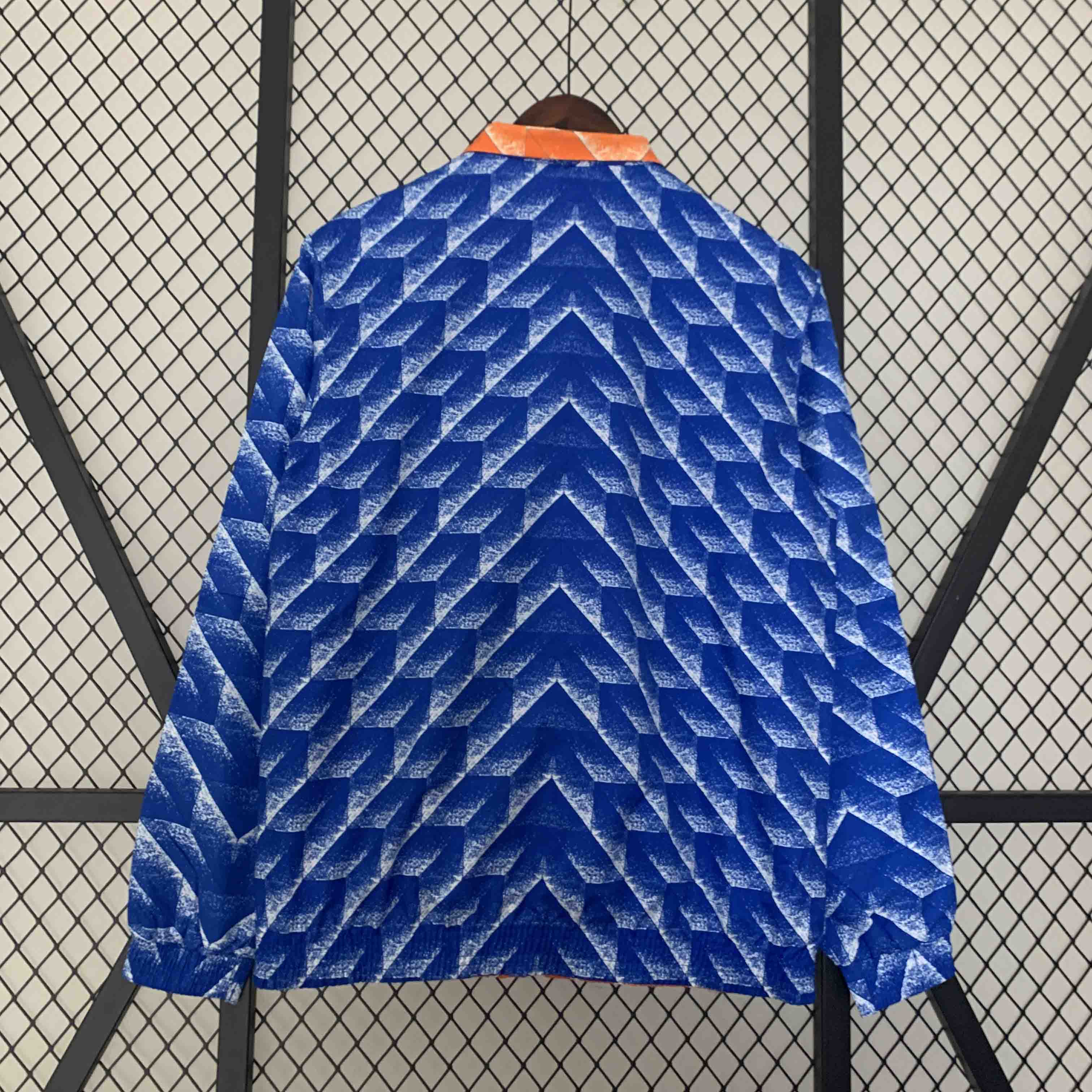 Netherlands 23-24 Double Sided Windbreaker - Orange & Blue - UnitedFutballJersey