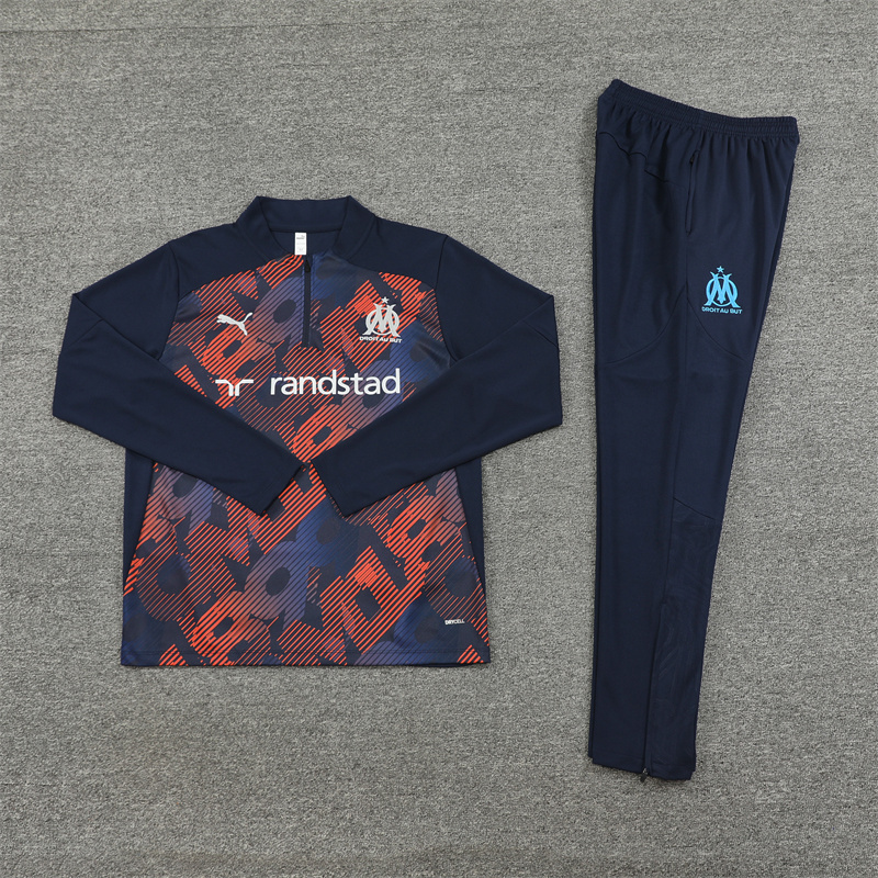 Marseille 24-25 Long Sleeve Training Set - Camo - UnitedFutballJersey