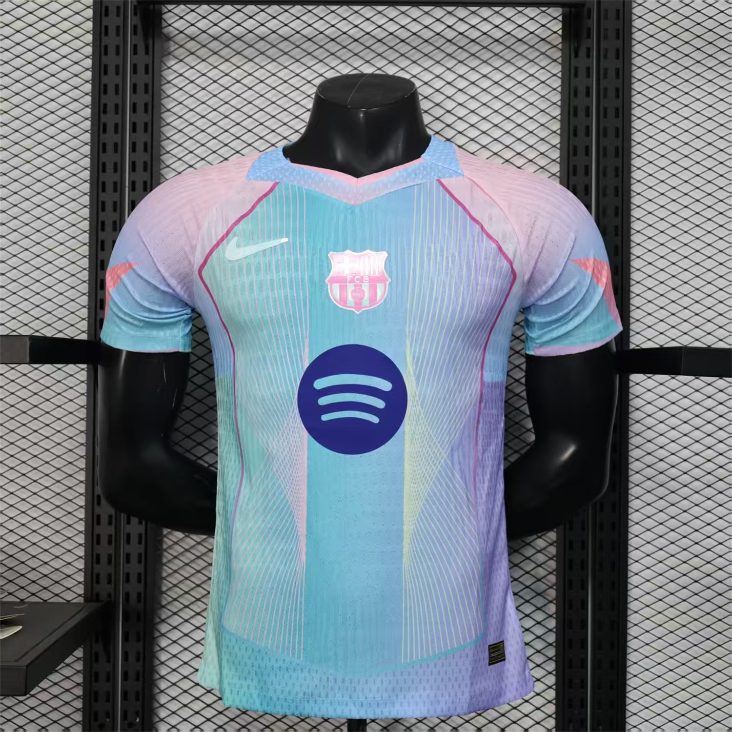 Barcelona 25-26 Pink & Blue & Purple Special Jersey - Player Version - UnitedFutballJersey