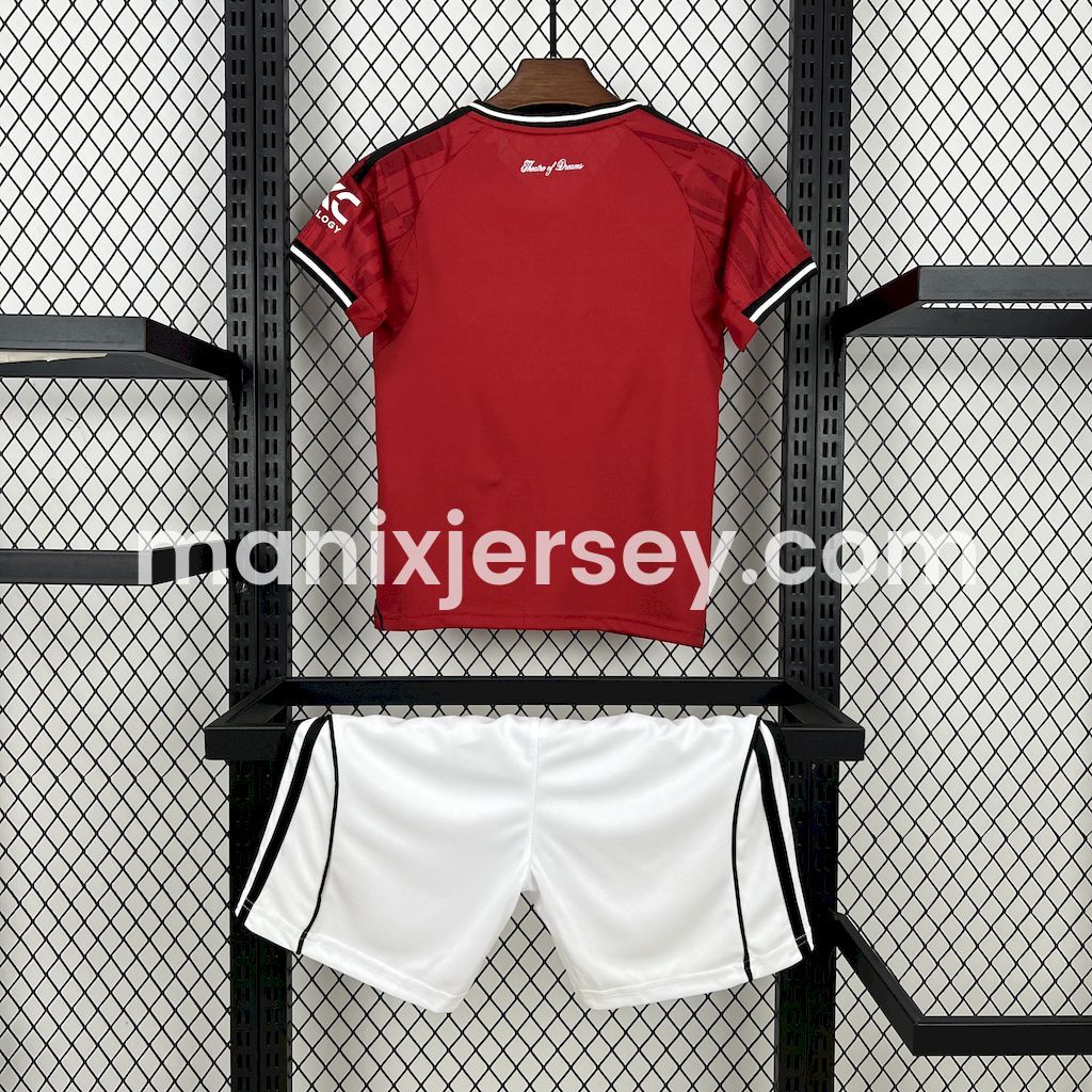 Manchester United 25-26 Home Kids Kit - UnitedFutballJersey