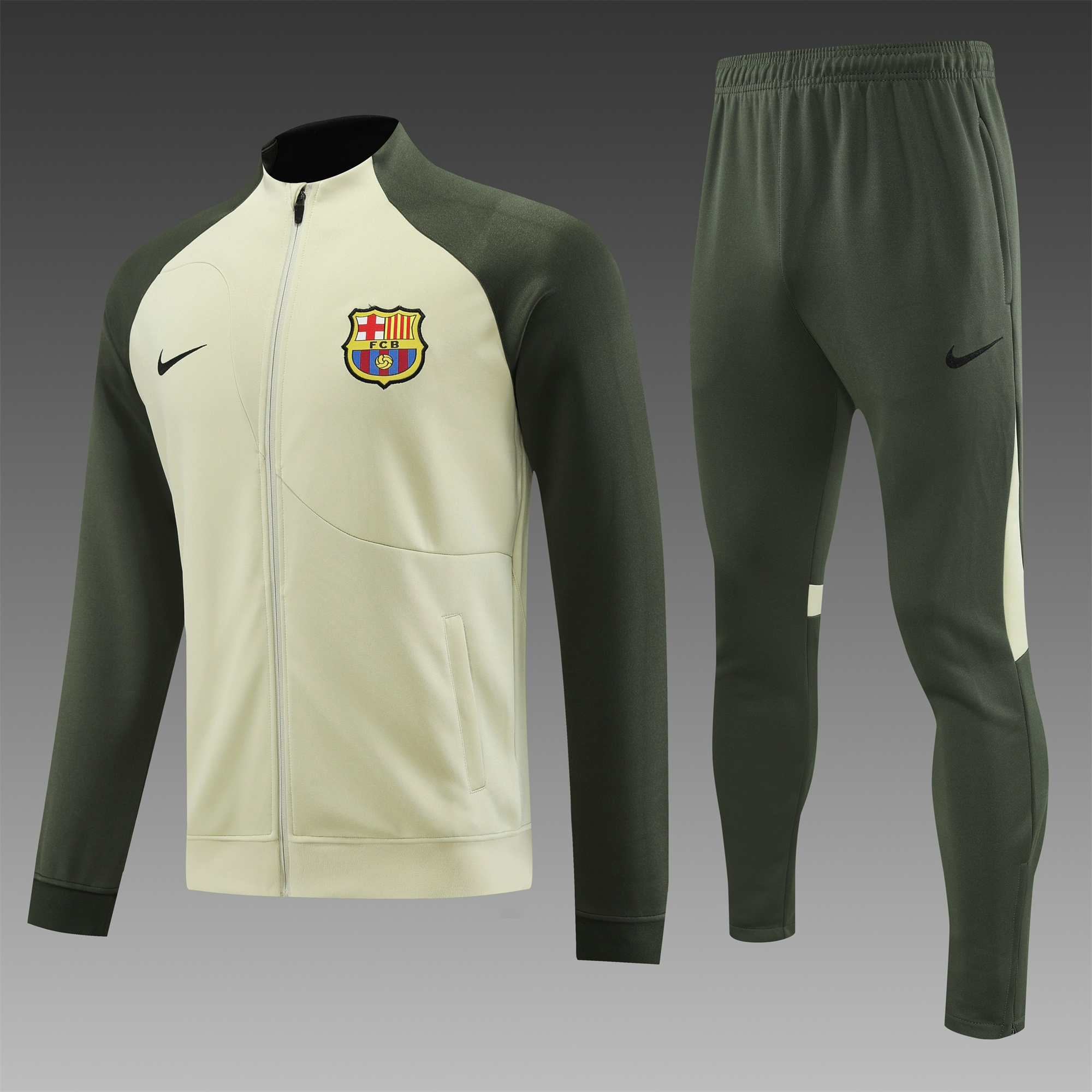 B.A.R.S.A 23-24 Jacket Training Tracksuit Yellow - UnitedFutballJersey