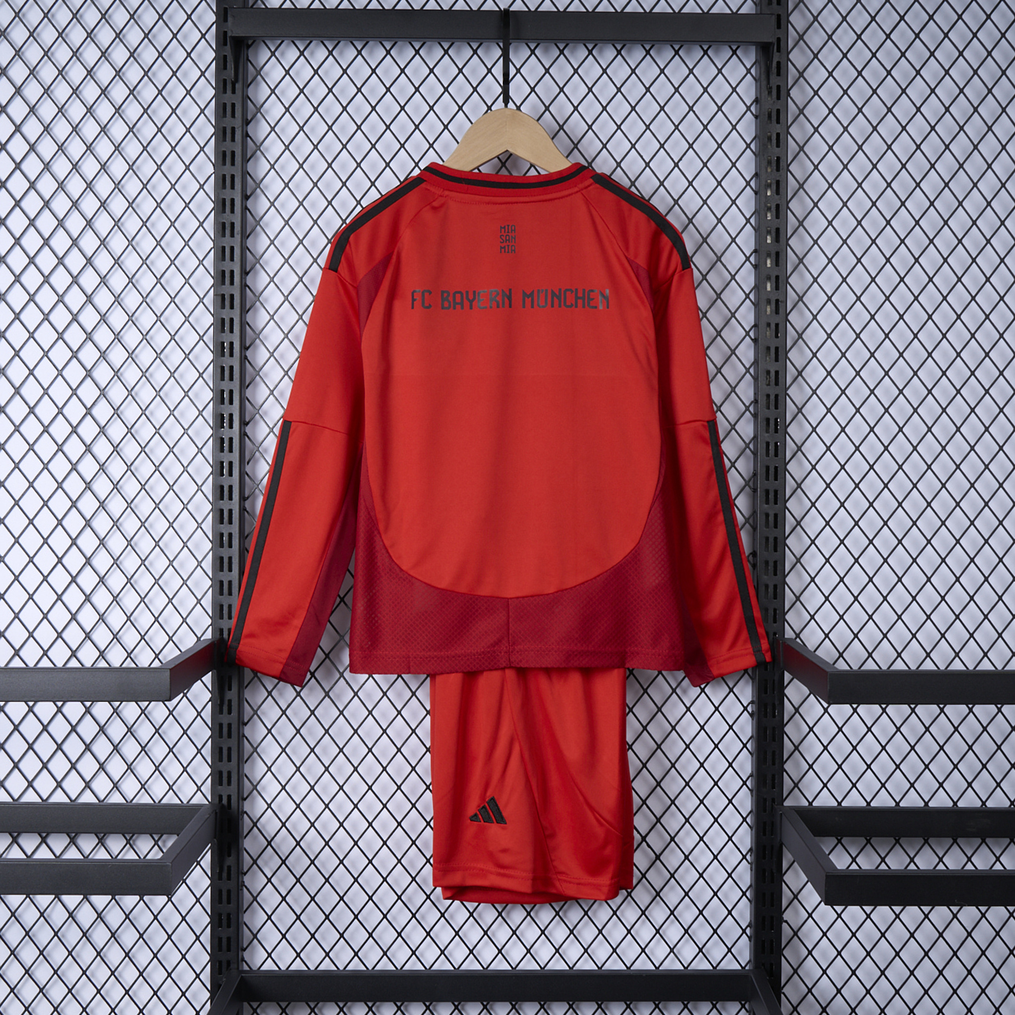 Bayern Munich 24-25 Home Long Sleeve Kids Kit - Fans Version - UnitedFutballJersey