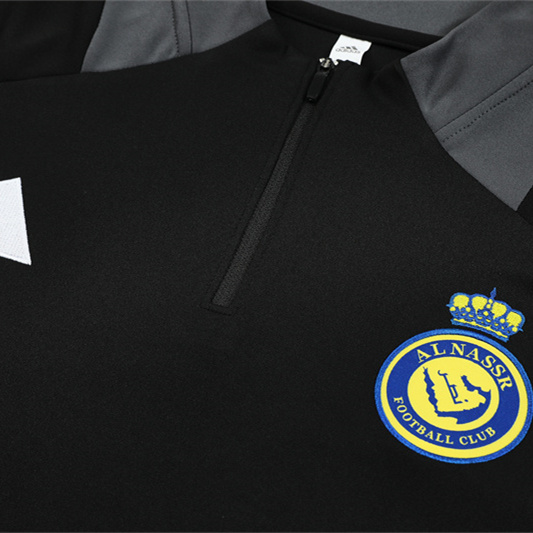 Al Nassr Riyadh Victory 24-25 Long Sleeve Training Set - Black - UnitedFutballJersey