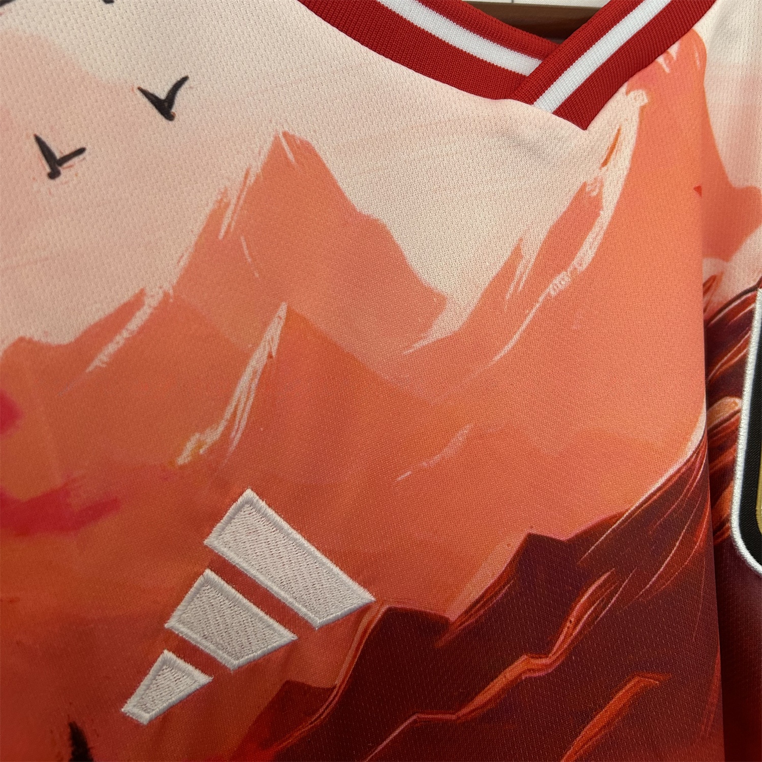 Japan 25-26 Red Mountains & River & Tower Special Jersey - Fans Version - UnitedFutballJersey