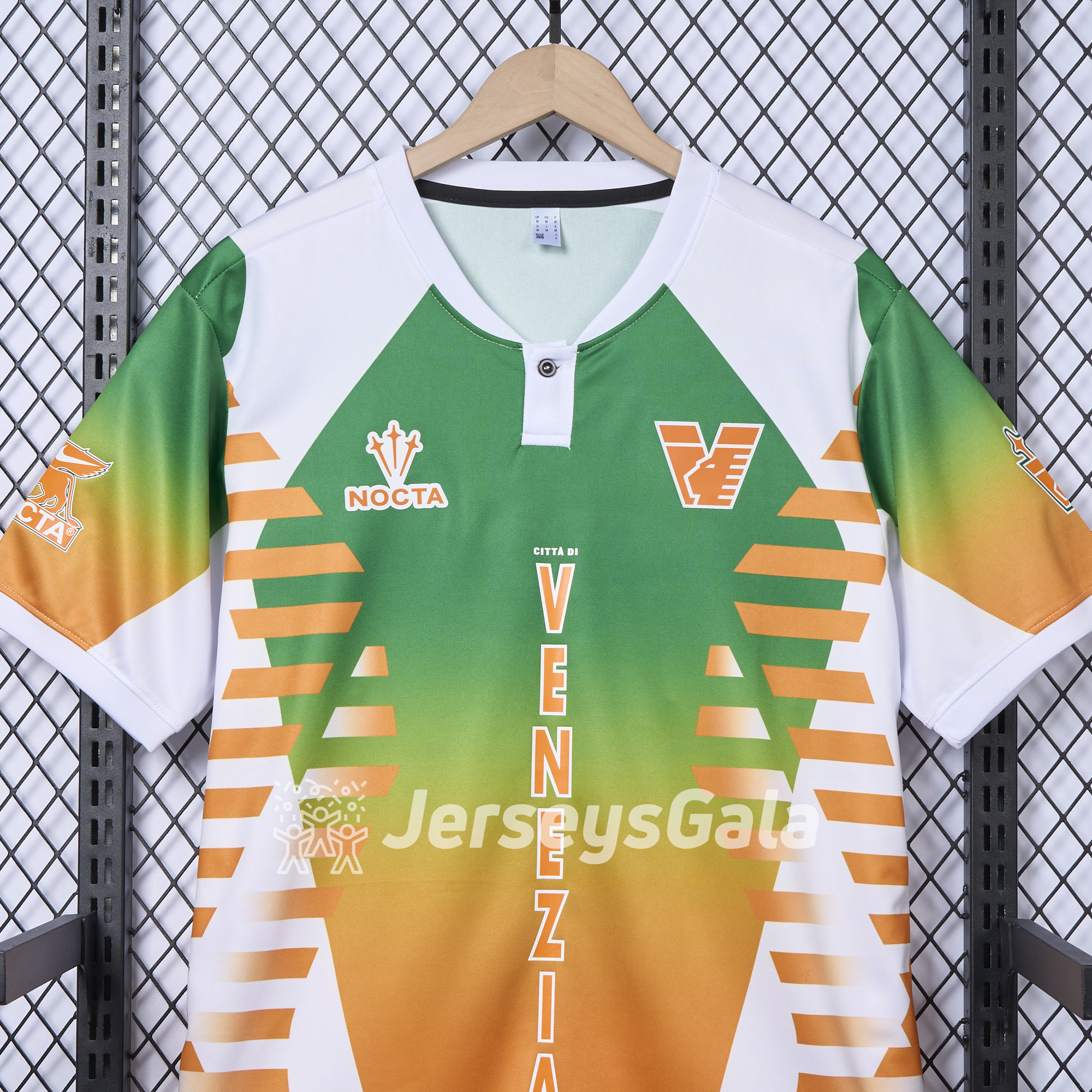 Venezia FC 24-25 Orange and Green Pre-Match Jersey - Fans Version - UnitedFutballJersey