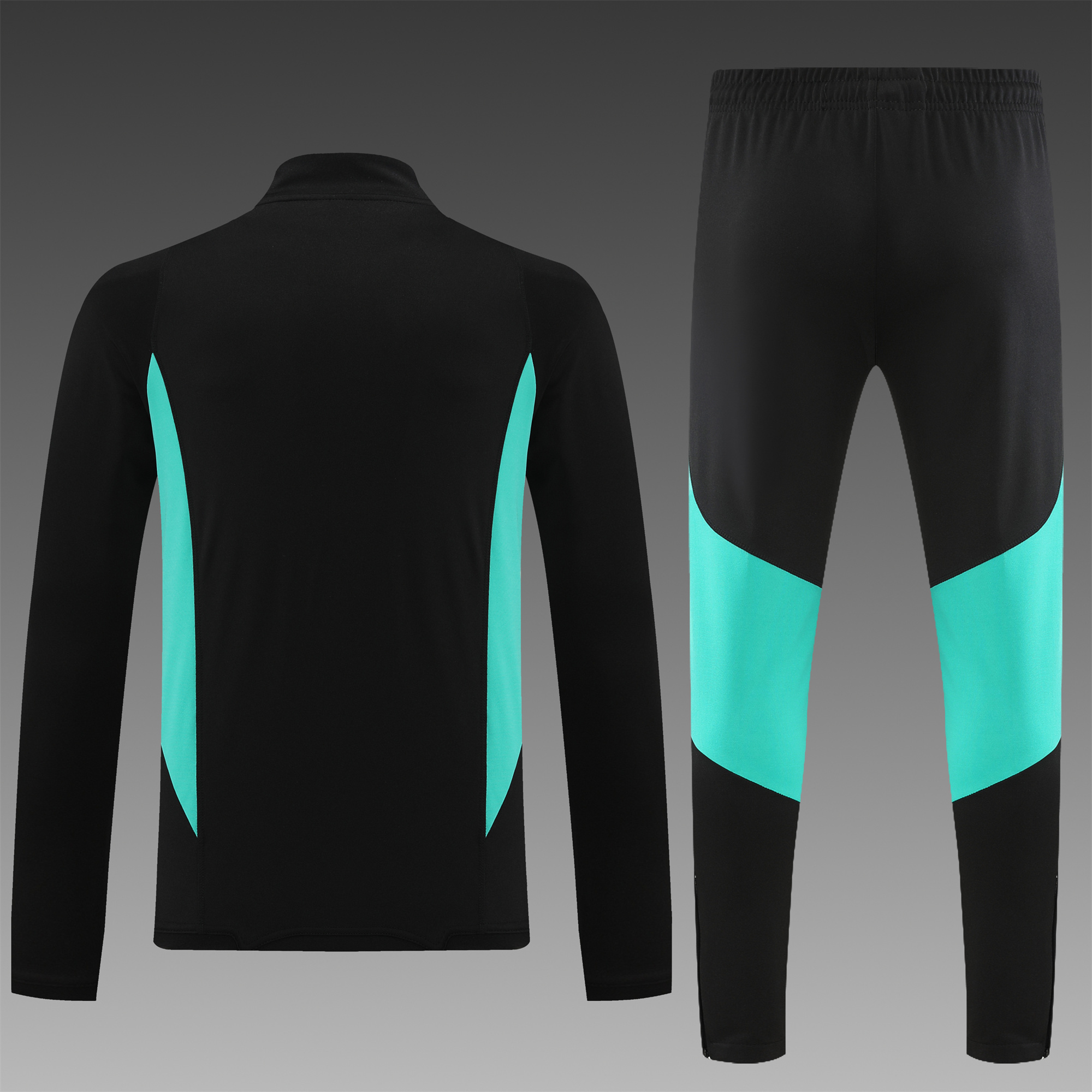 Manchester United 23-24 Long Sleeve Training Set Black - UnitedFutballJersey