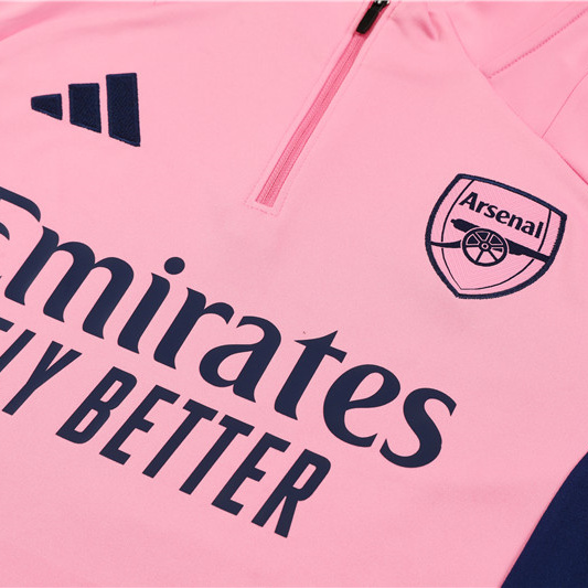 Arsenal 24-25 Long Sleeve Training Set - Pink - UnitedFutballJersey
