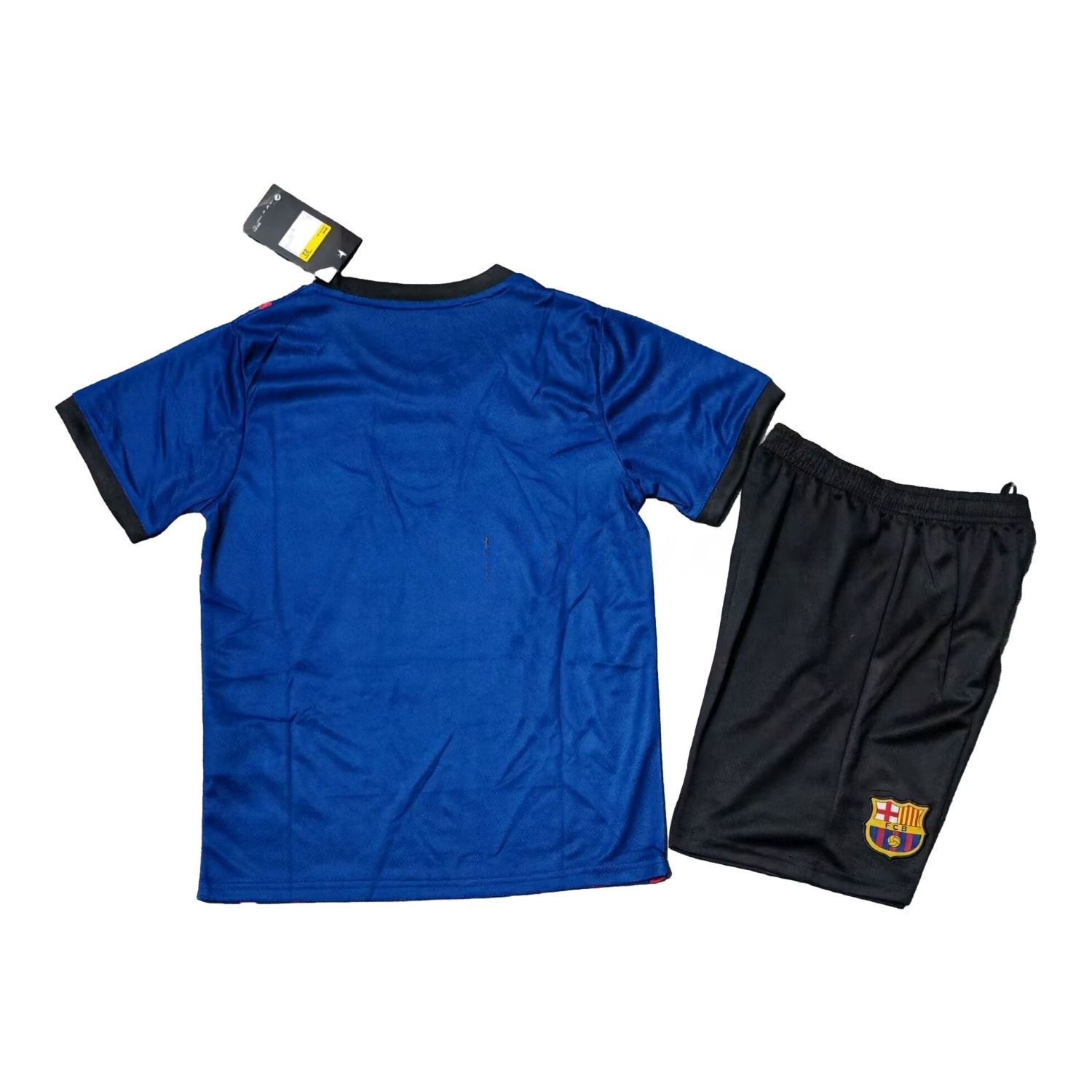 Barcelona 25-26 One Piece Red Silhouette Special Blue Kids Kit - UnitedFutballJersey