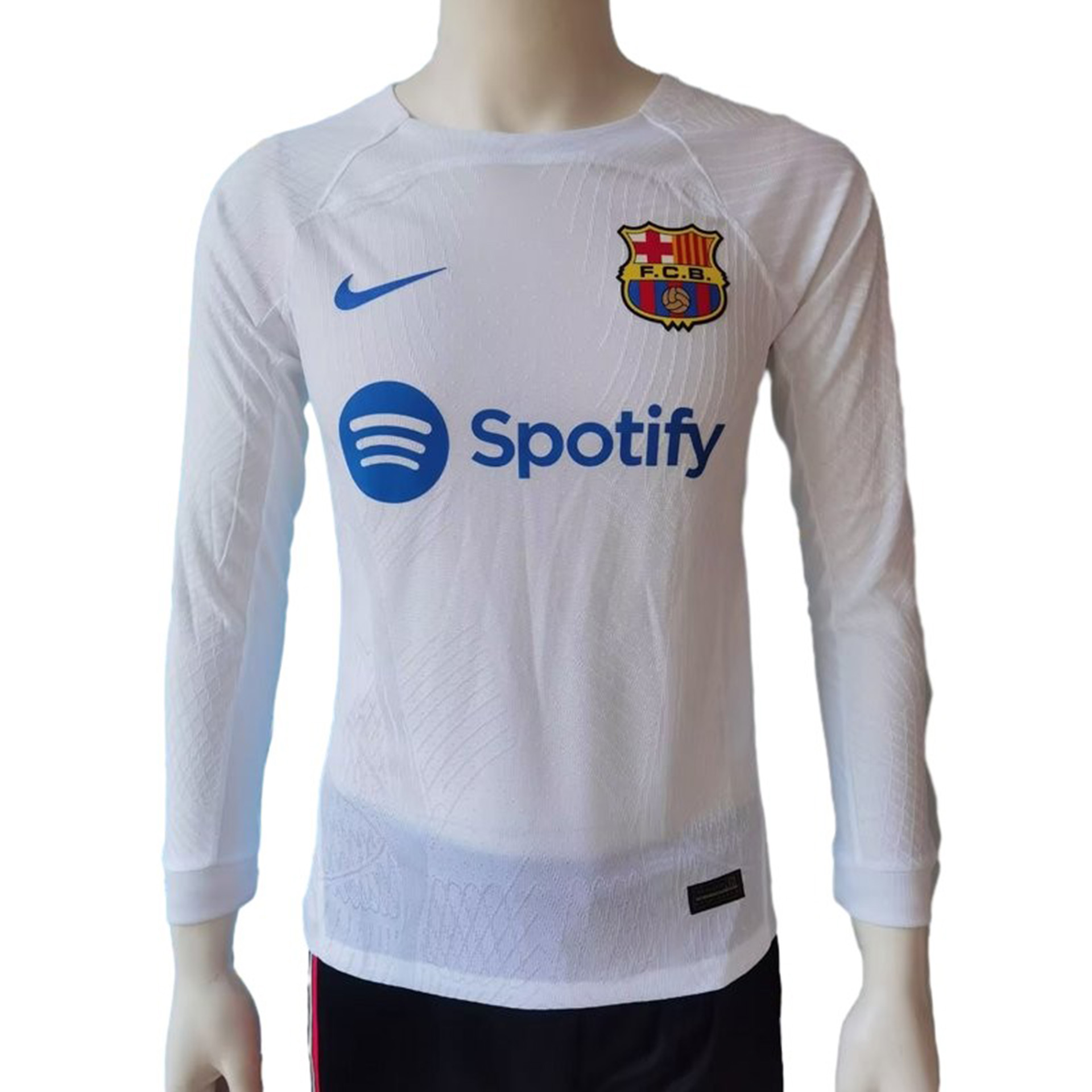 B.A.R.S.A 23-24 Away Long sleeve Jersey - Player Version - UnitedFutballJersey