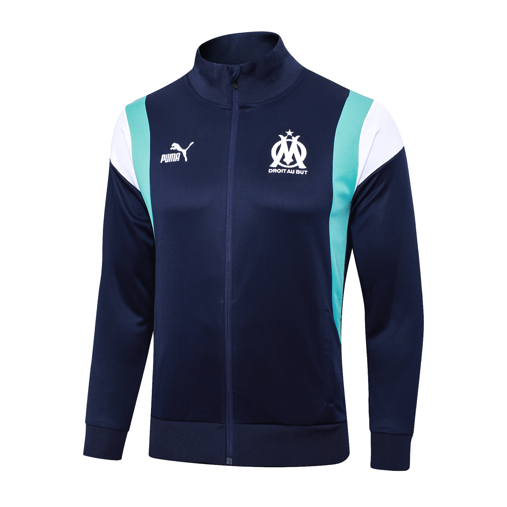 Marseille 23-24 Jacket Training Tracksuit - Royal Blue - UnitedFutballJersey