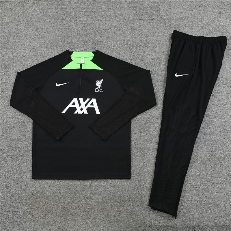 23-24 Liverpool Black Fas version Training suit - UnitedFutballJersey