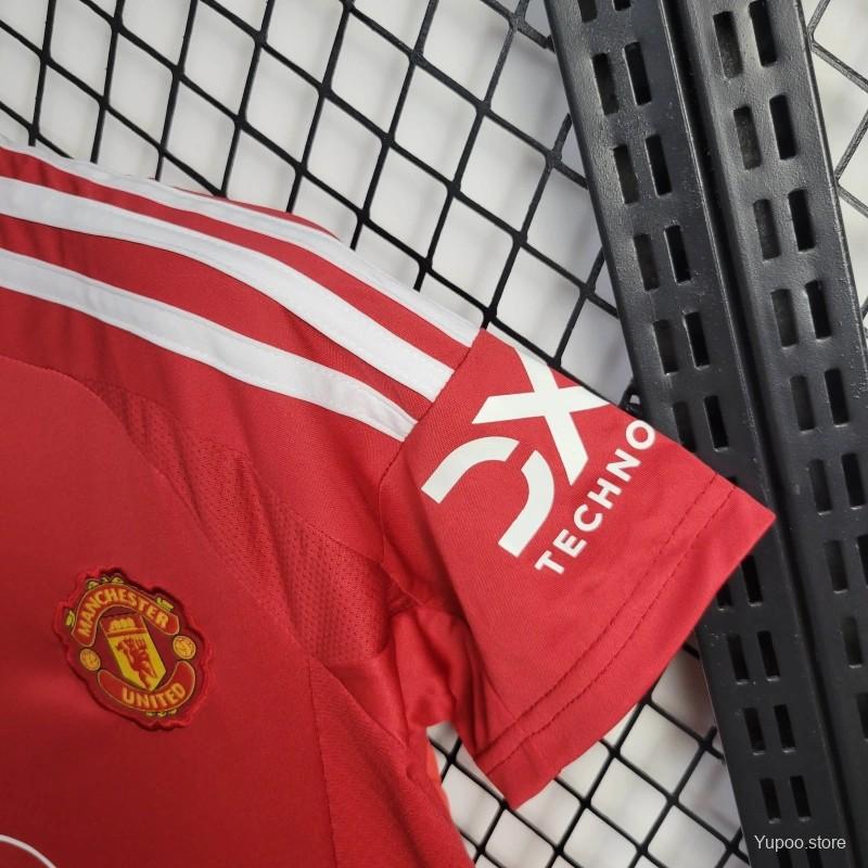 Women's Manchester United 24-25 Home Jersey - UnitedFutballJersey