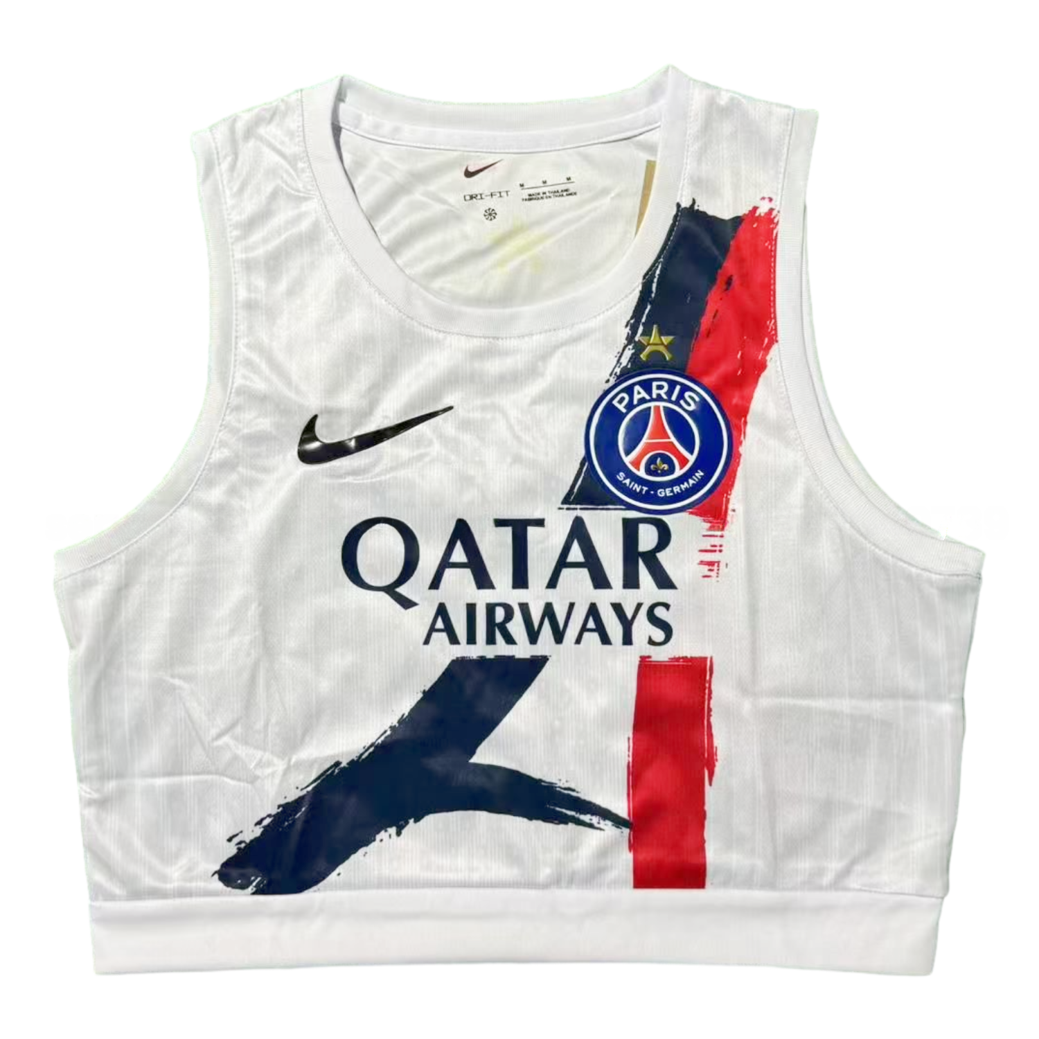 Women's Paris Saint-Germain PSG 24-25 Away White Yoga Vest - UnitedFutballJersey