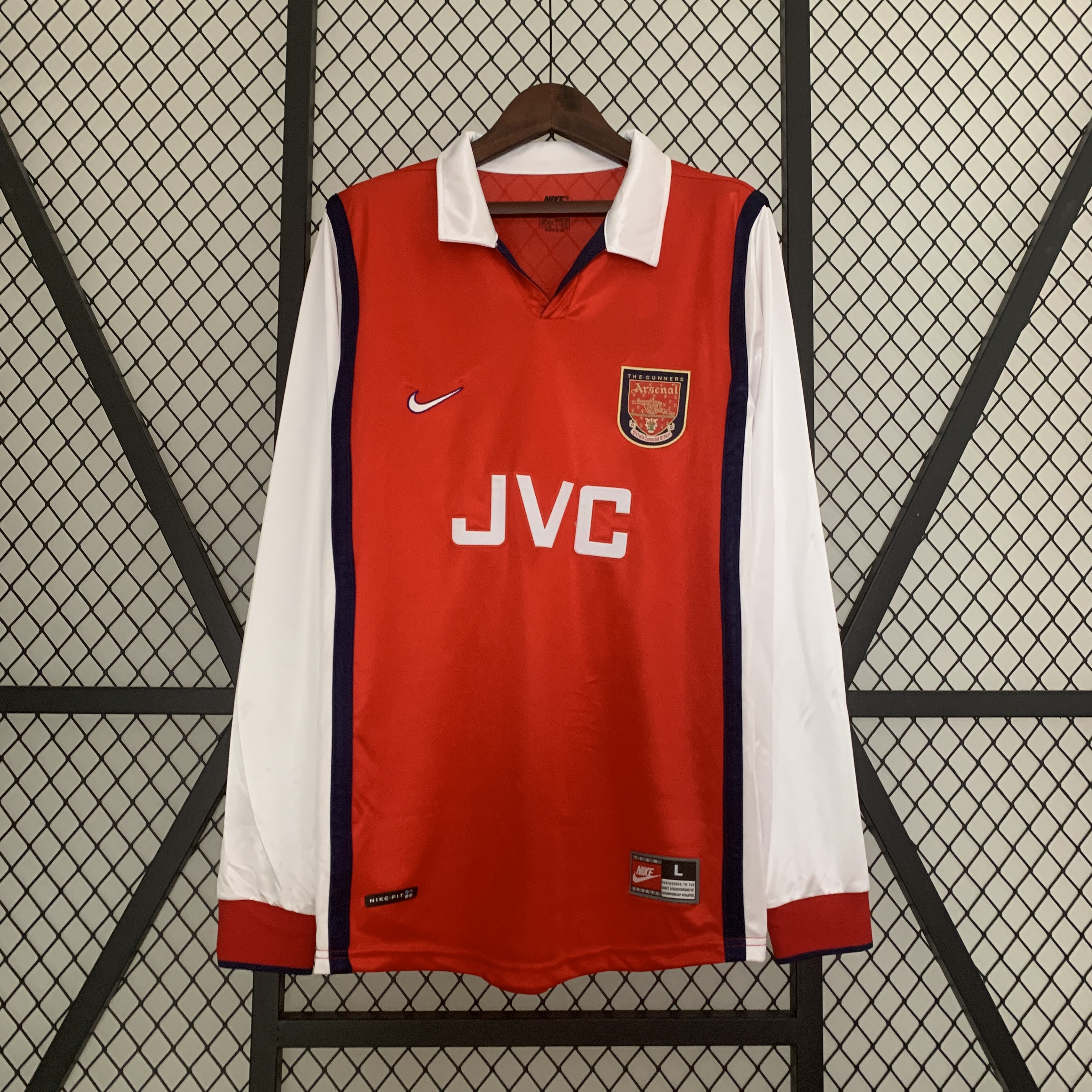 Retro Arsenal 98-99 Home Long Sleeve Jersey - UnitedFutballJersey
