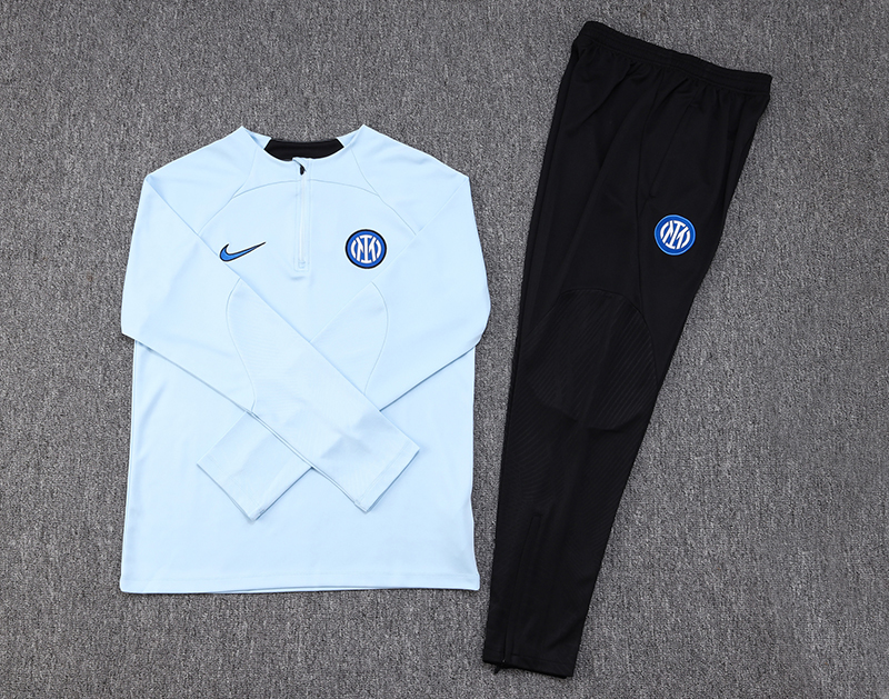 Inter Milan 23-24 Long Sleeve Training Set -Light Blue - UnitedFutballJersey