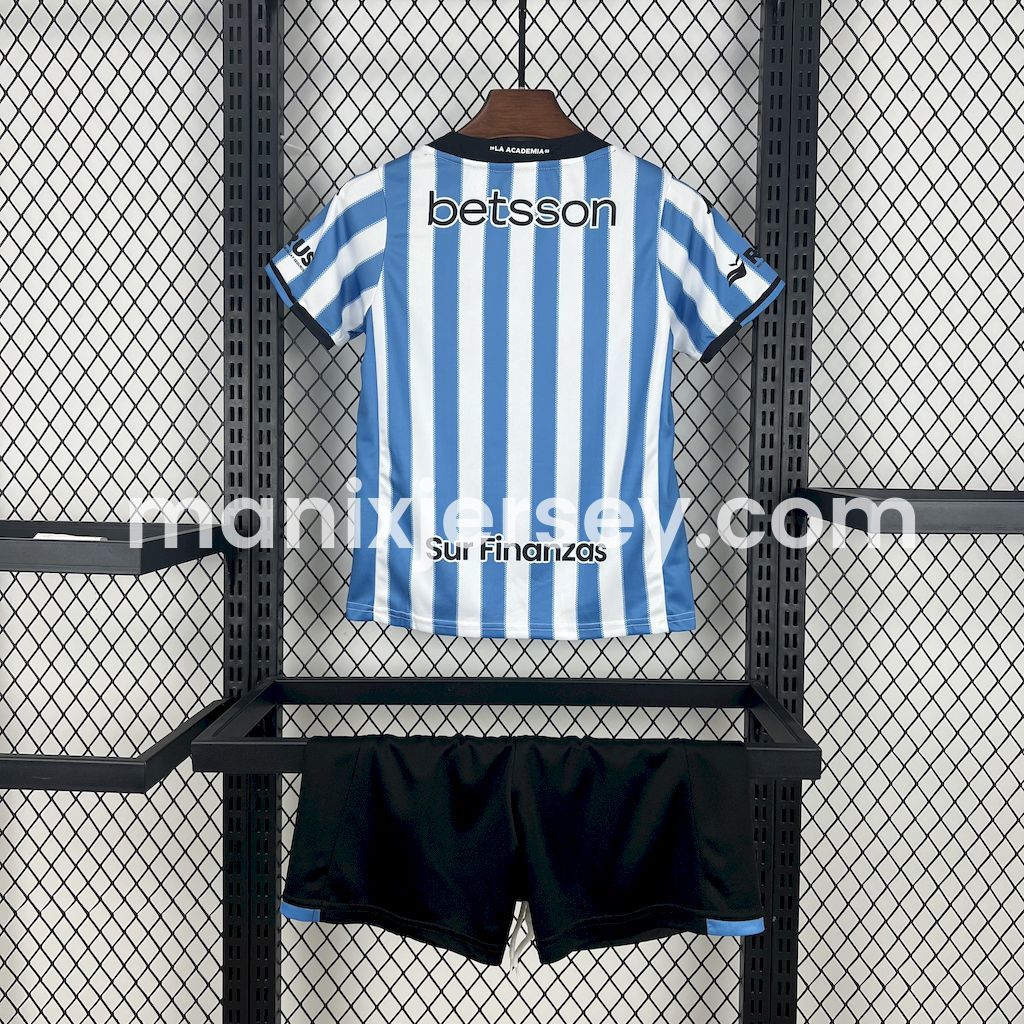 Racing Club de Avellaneda 24-25 Home Kids Kit - UnitedFutballJersey