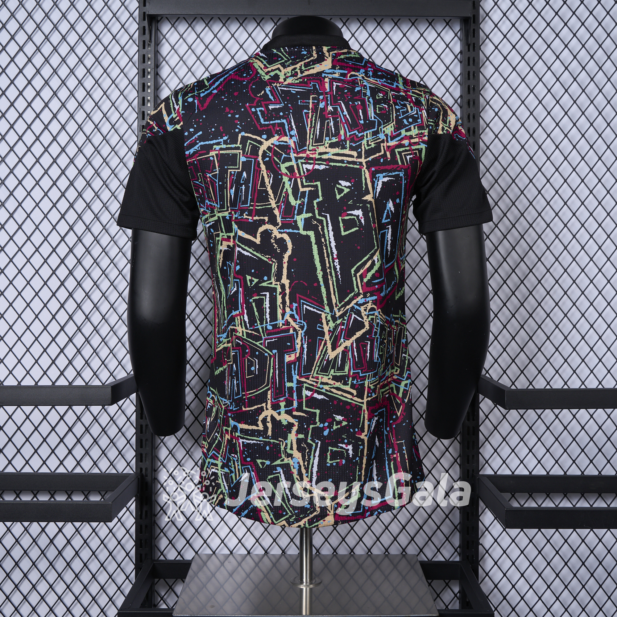 Bayer 04 Leverkusen 24-25 Black Graffiti Special Edition Jersey - Player Version - UnitedFutballJersey