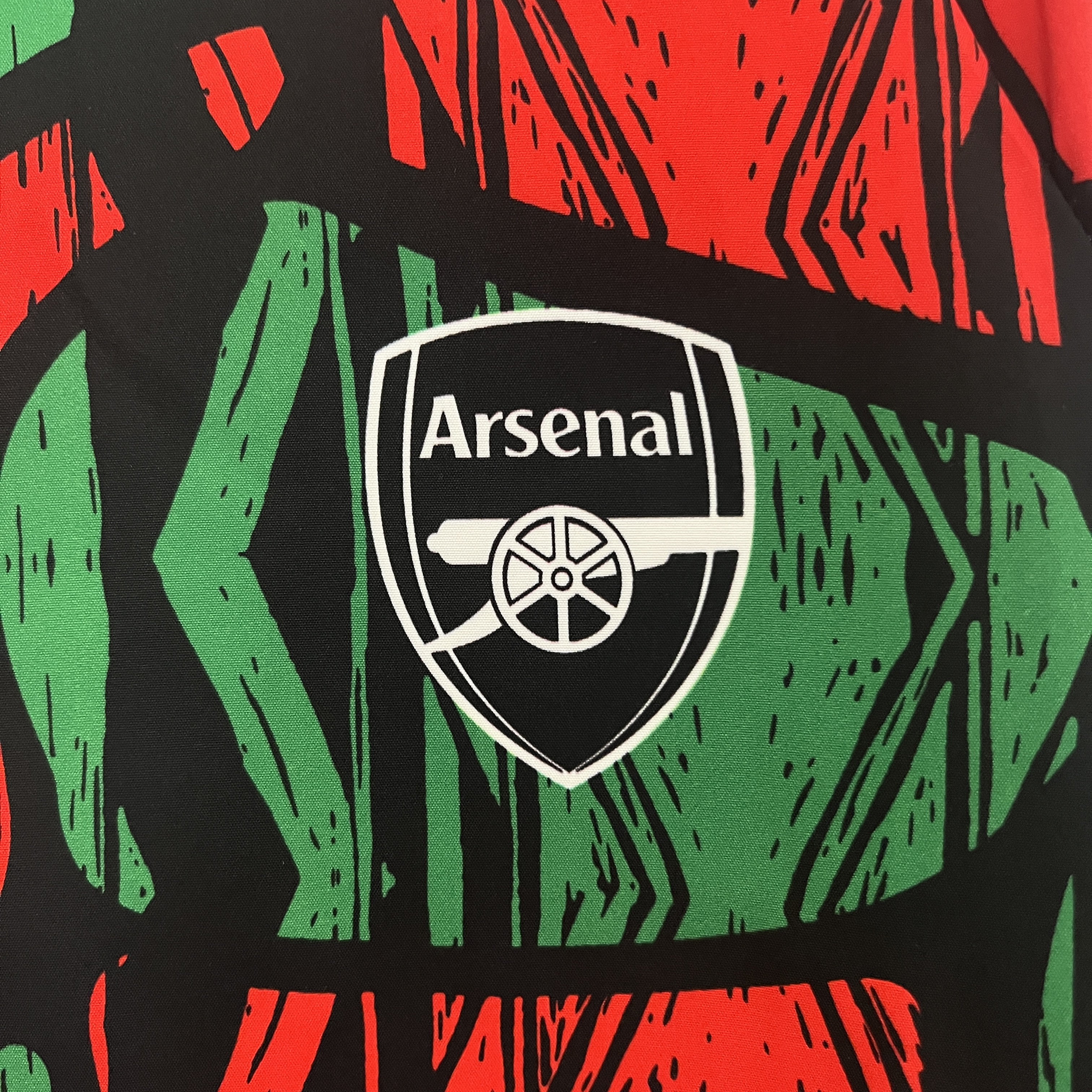 Arsenal 24-25 Double Sided Reversible Windbreaker - Black & Red - UnitedFutballJersey