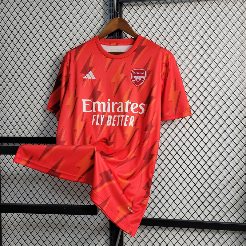 Arsenal 23/24 Red Training Jersey - Fans Version - UnitedFutballJersey
