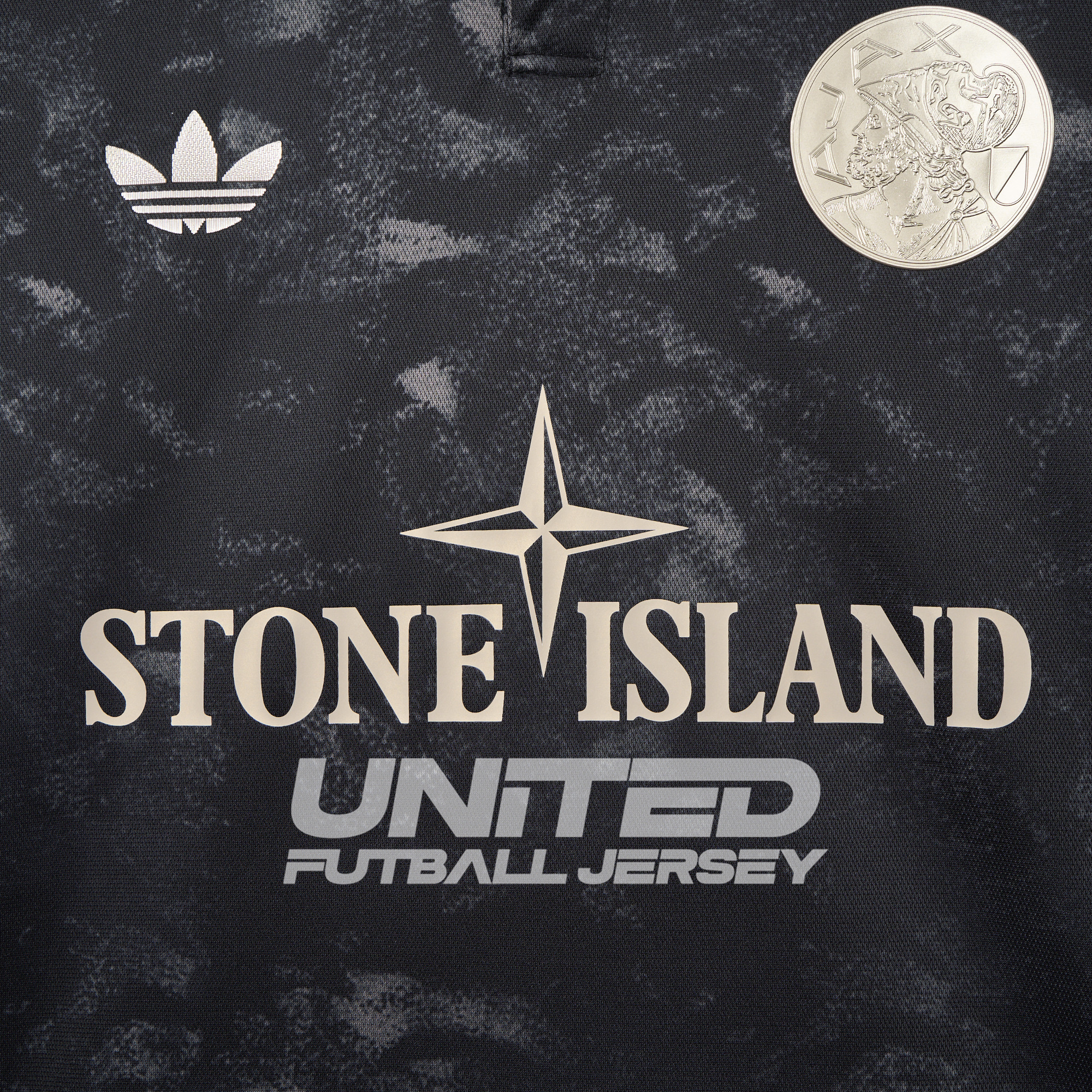Ajax 24-25 Stone Island Co-brand Jersey - Fans Version - UnitedFutballJersey