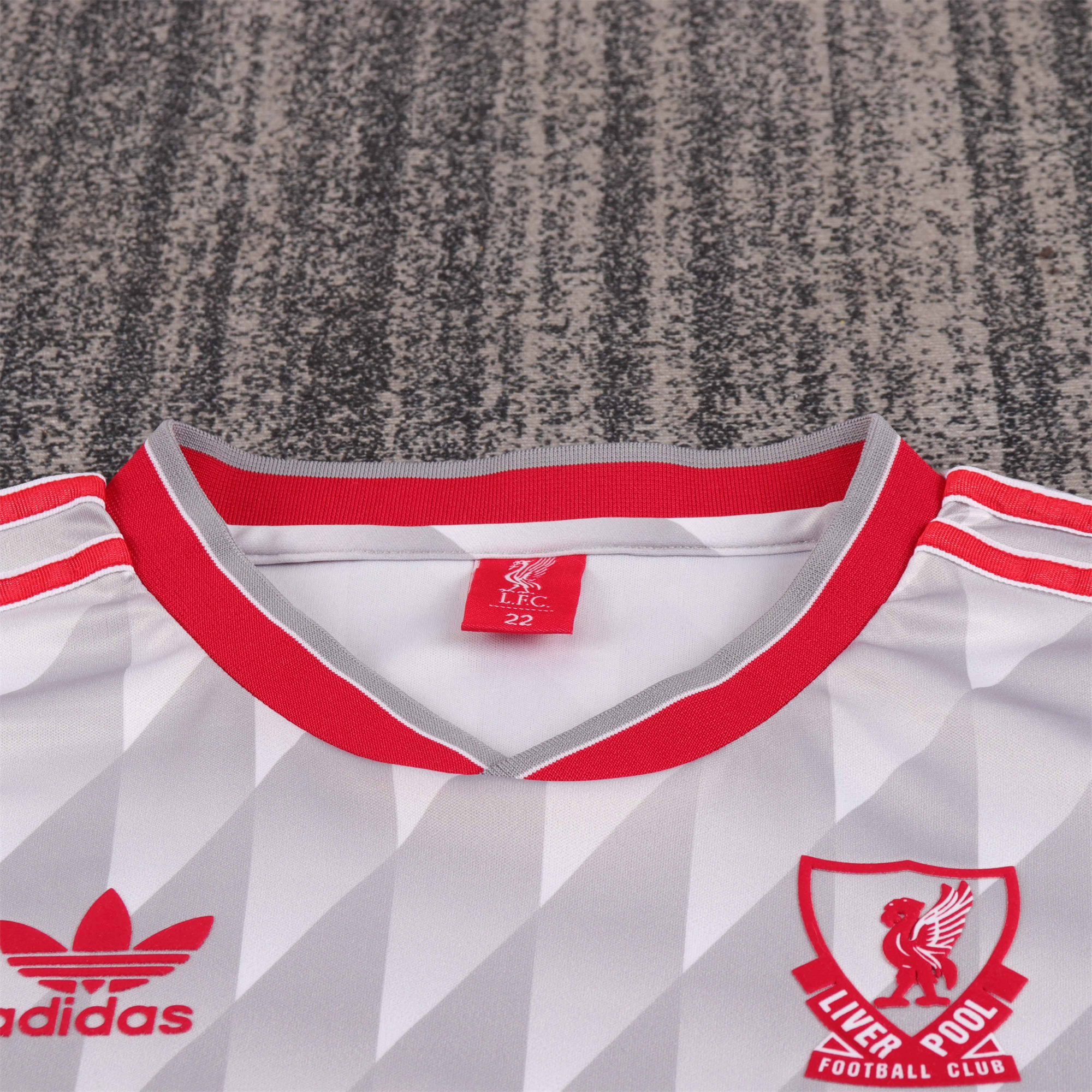 Retro Liver.pool 1989-91 Away Kids Kit - UnitedFutballJersey