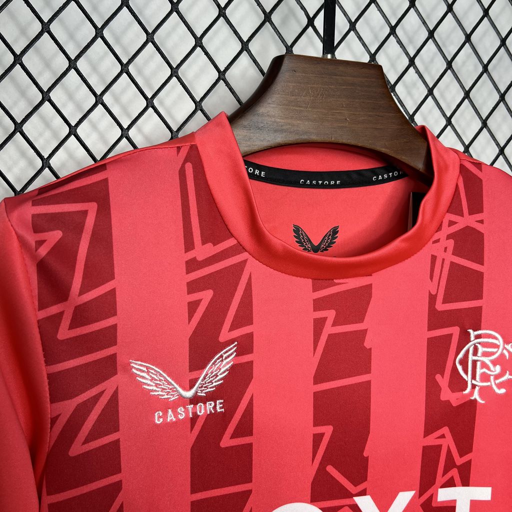 Glasgow Rangers 24-25 Red Goalkeeper Kids Kit - UnitedFutballJersey