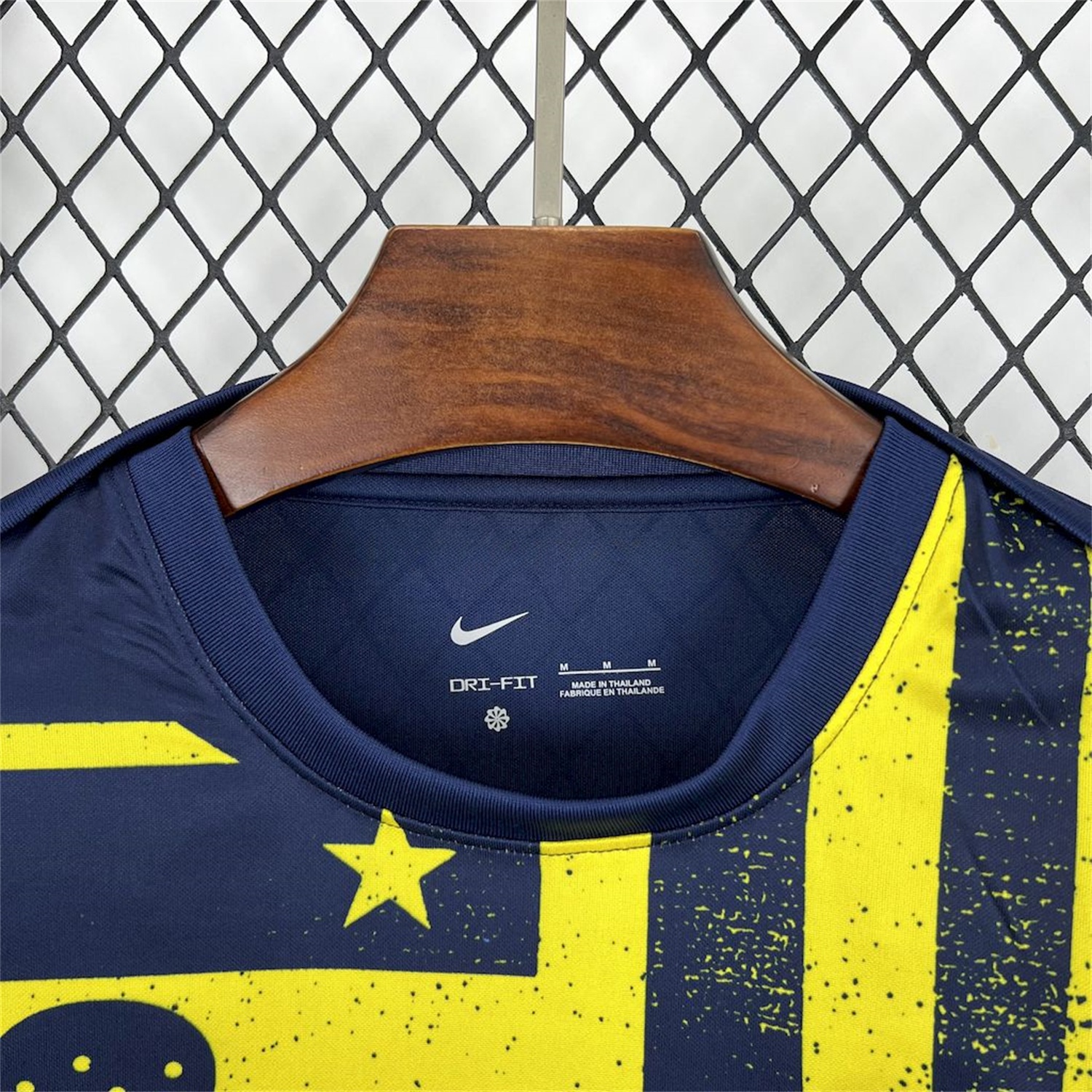 Atletico Madrid 25-26 Yellow Blue Stripes Pre-Match Training Long Sleeves Jersey - Fans Version - UnitedFutballJersey