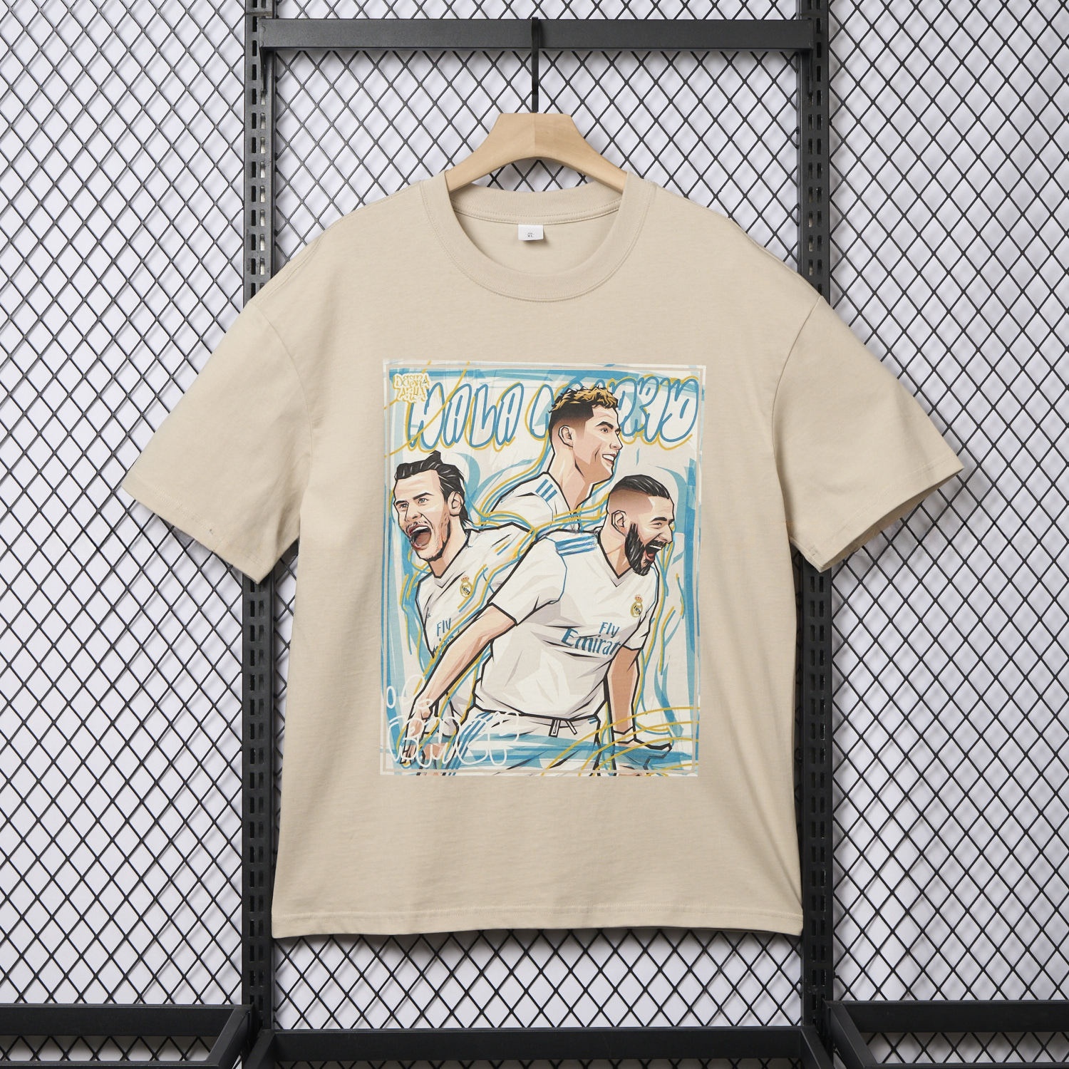 Real Madrid BBC Benzema Bale Cristiano Ronaldo Unisex Pure Cotton T-shirt - UnitedFutballJersey