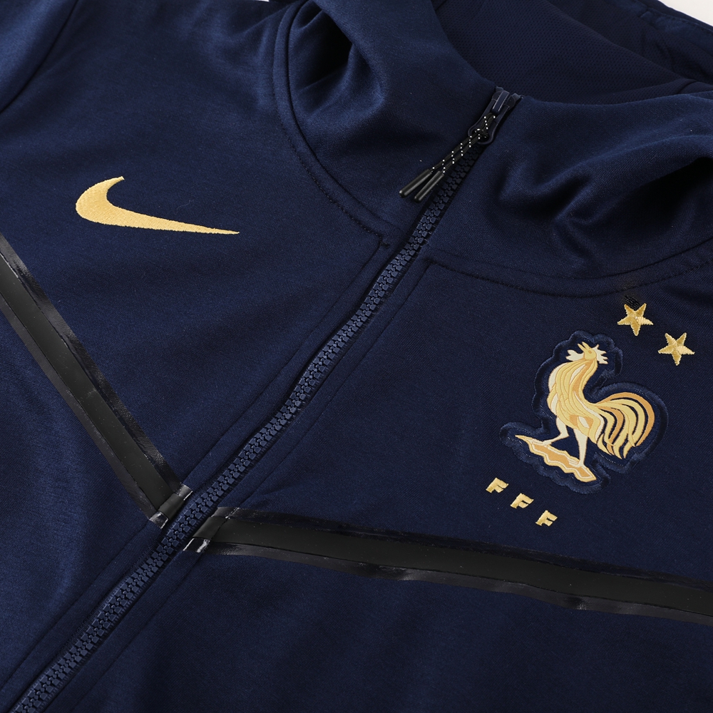 France 23-24 Jacket Training Tracksuit -Treasure Blue - UnitedFutballJersey