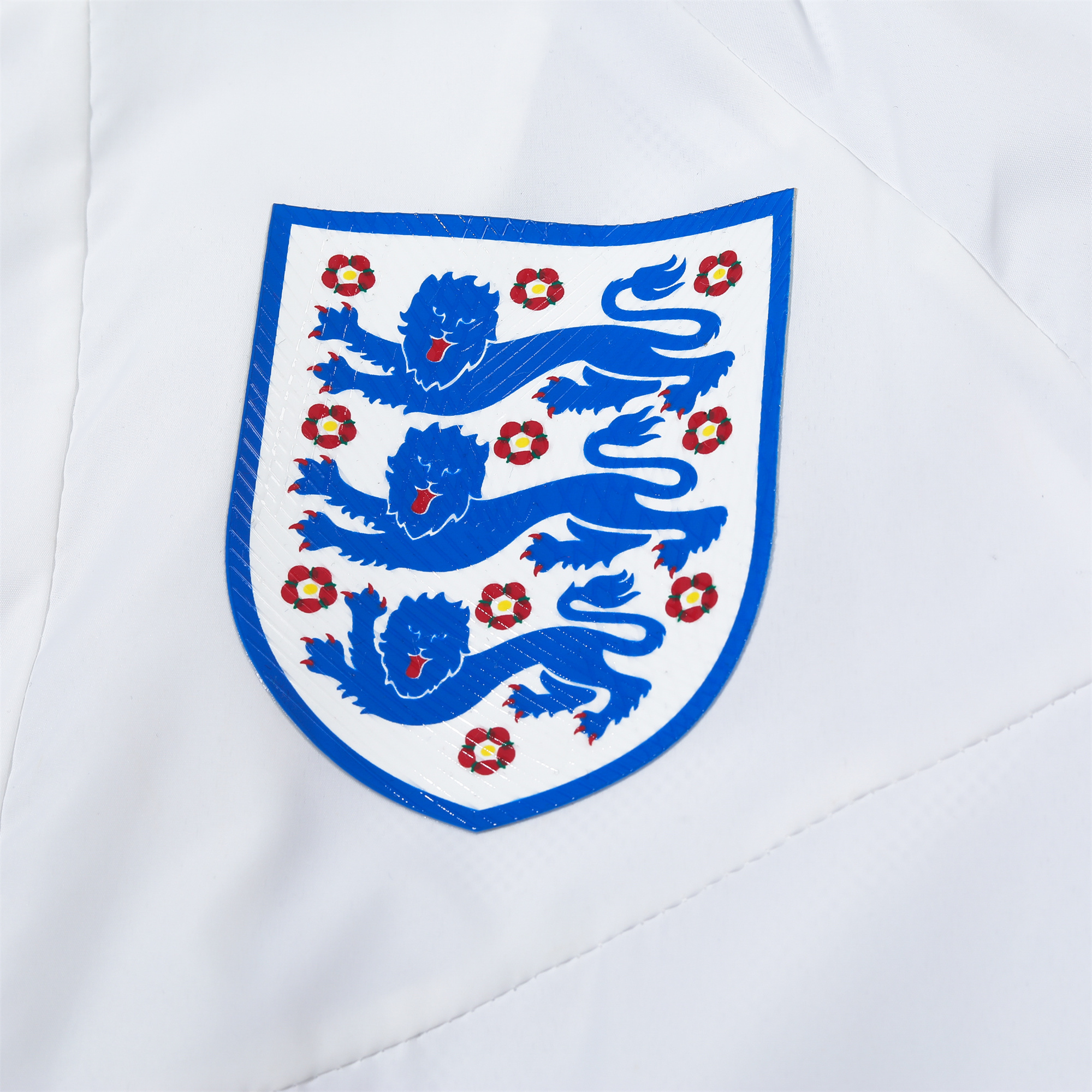 England 2024 National Team Anthem White Hooded Windbreaker - Player Version - UnitedFutballJersey
