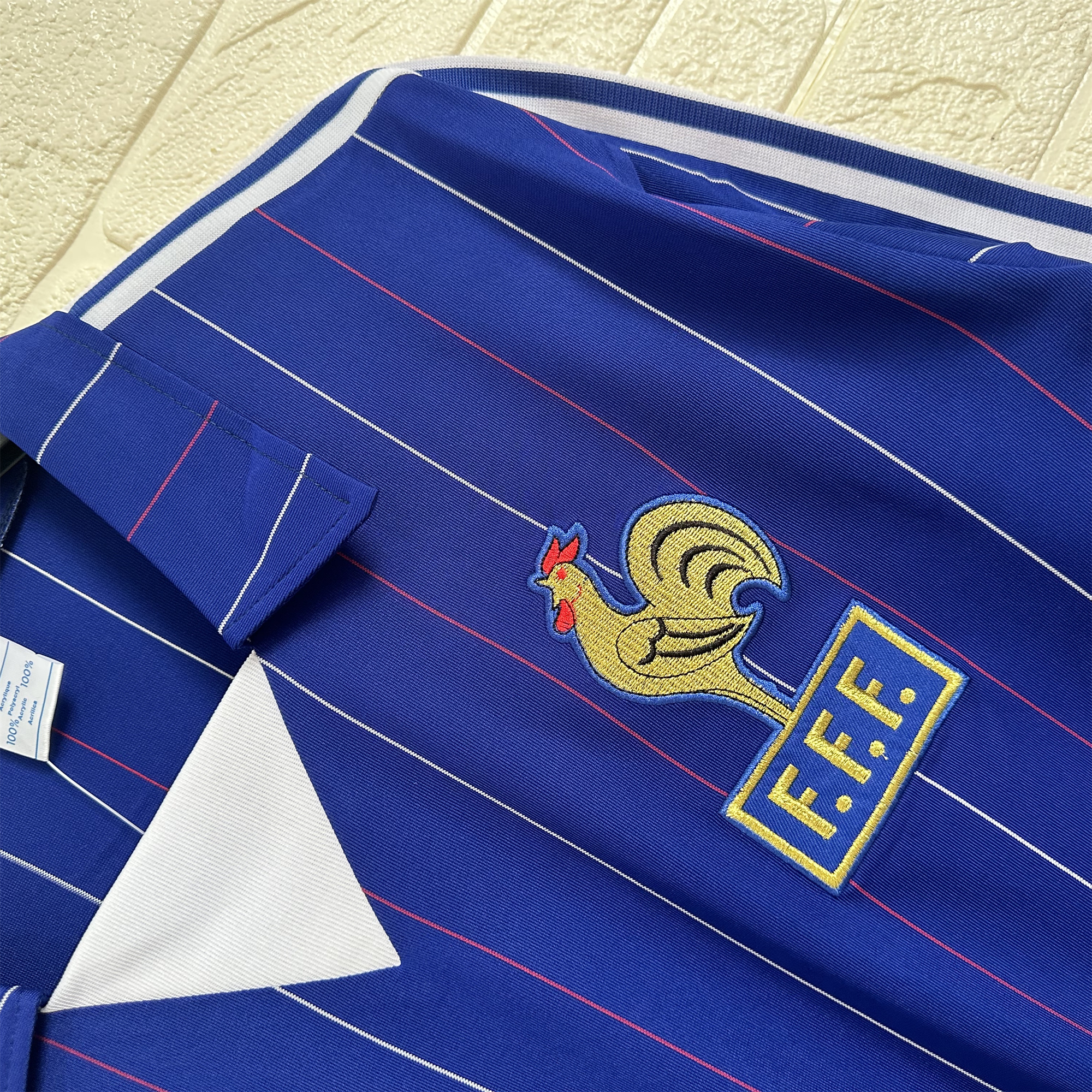 Retro France 1980-82 Home Long Sleeve Jersey - UnitedFutballJersey