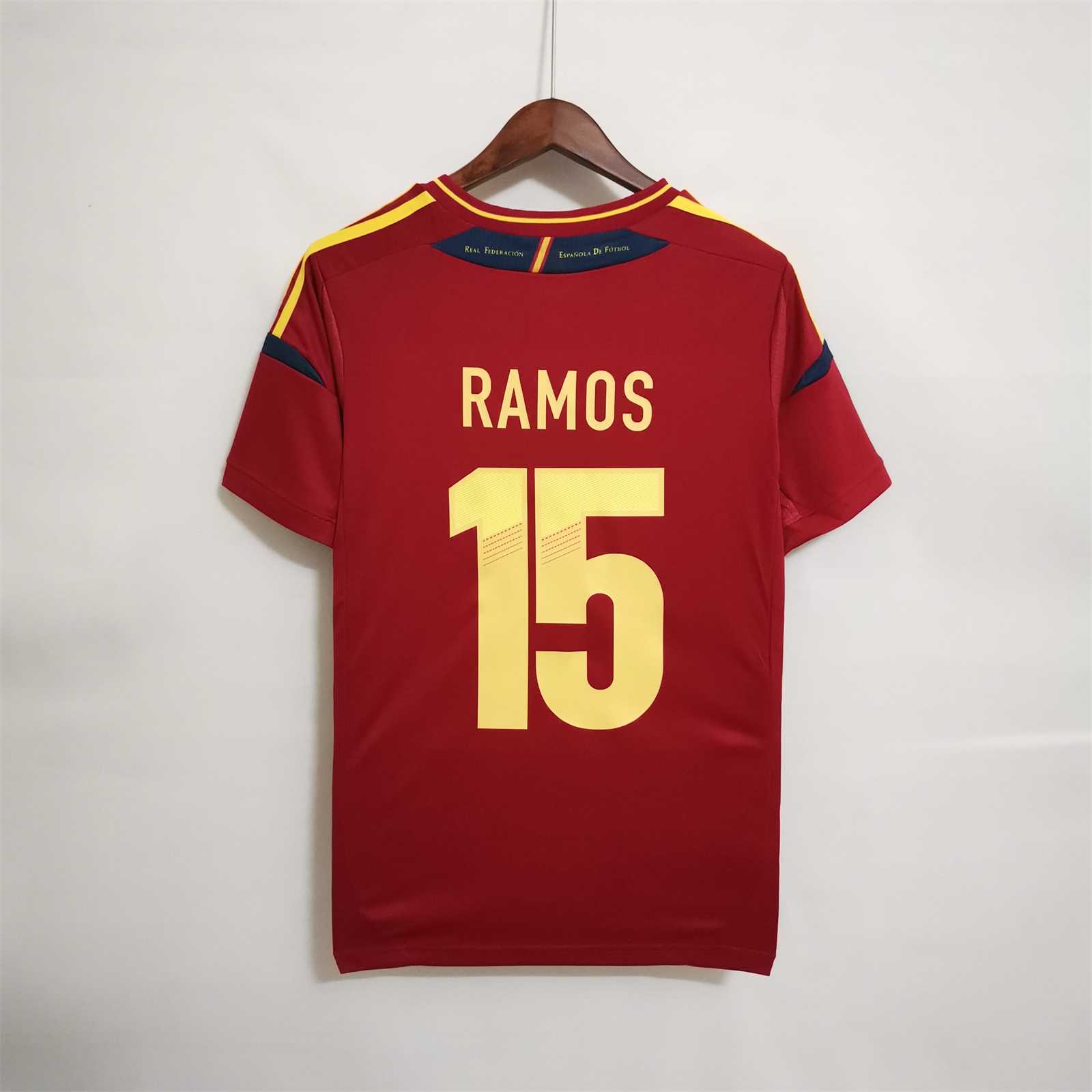 Retro Spain 2012 Home Stadium Jersey - UnitedFutballJersey