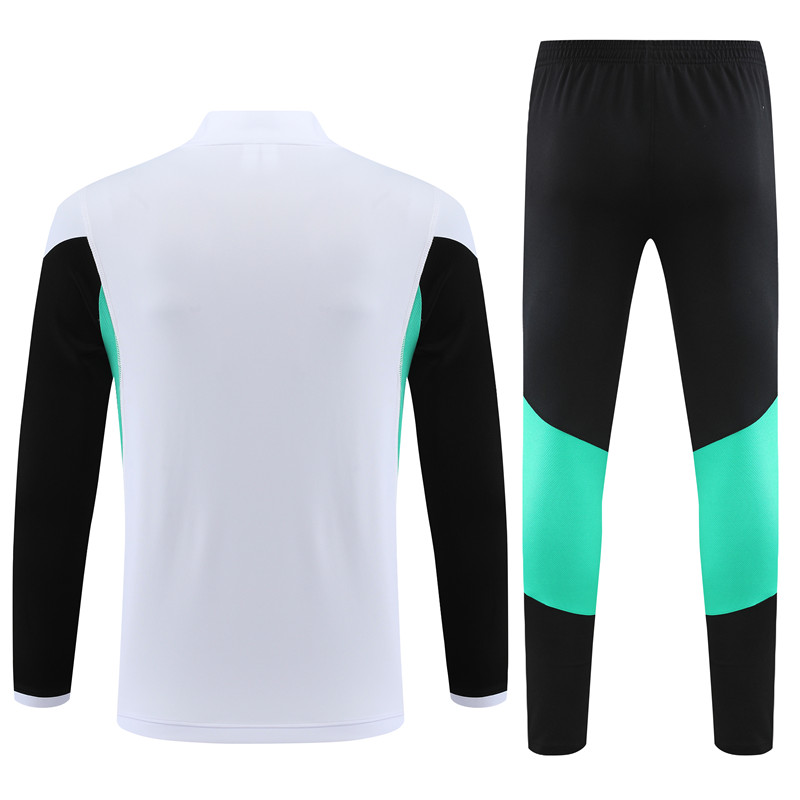 Manchester United 23-24 Long Sleeve Training Set -White - UnitedFutballJersey