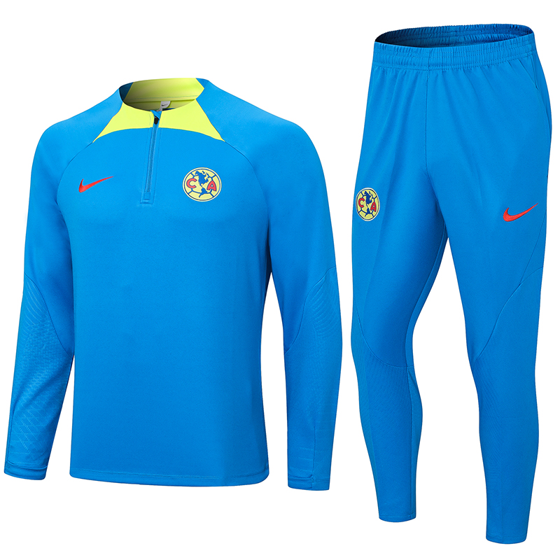 Club America 23-24 Long Sleeve Training Set -Blue - UnitedFutballJersey