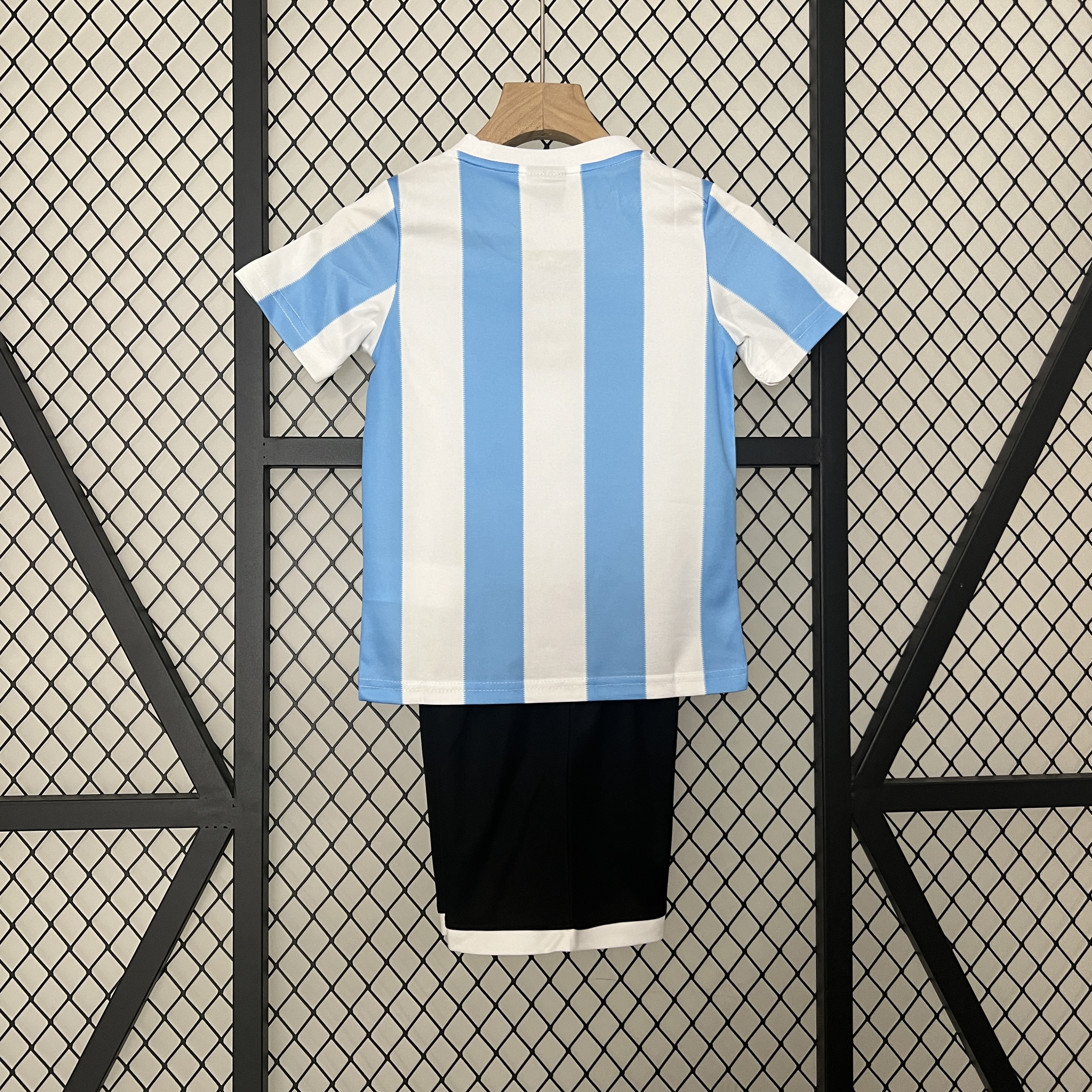 Retro Argentina 1986 Home Stadium Kids Kit - UnitedFutballJersey