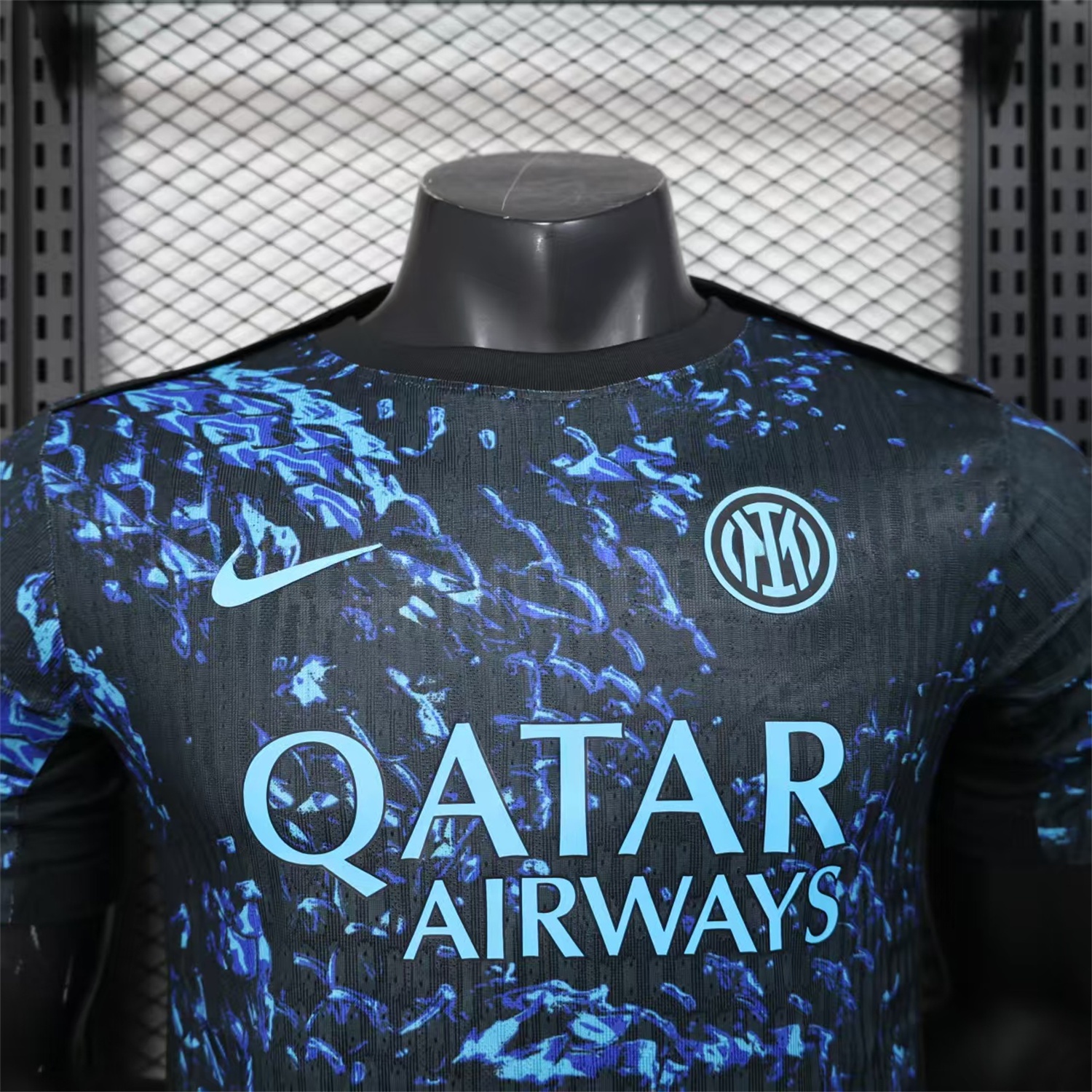 Inter Milan 25-26 Pre-Match Training Jersey Black Blue - Player Version - UnitedFutballJersey