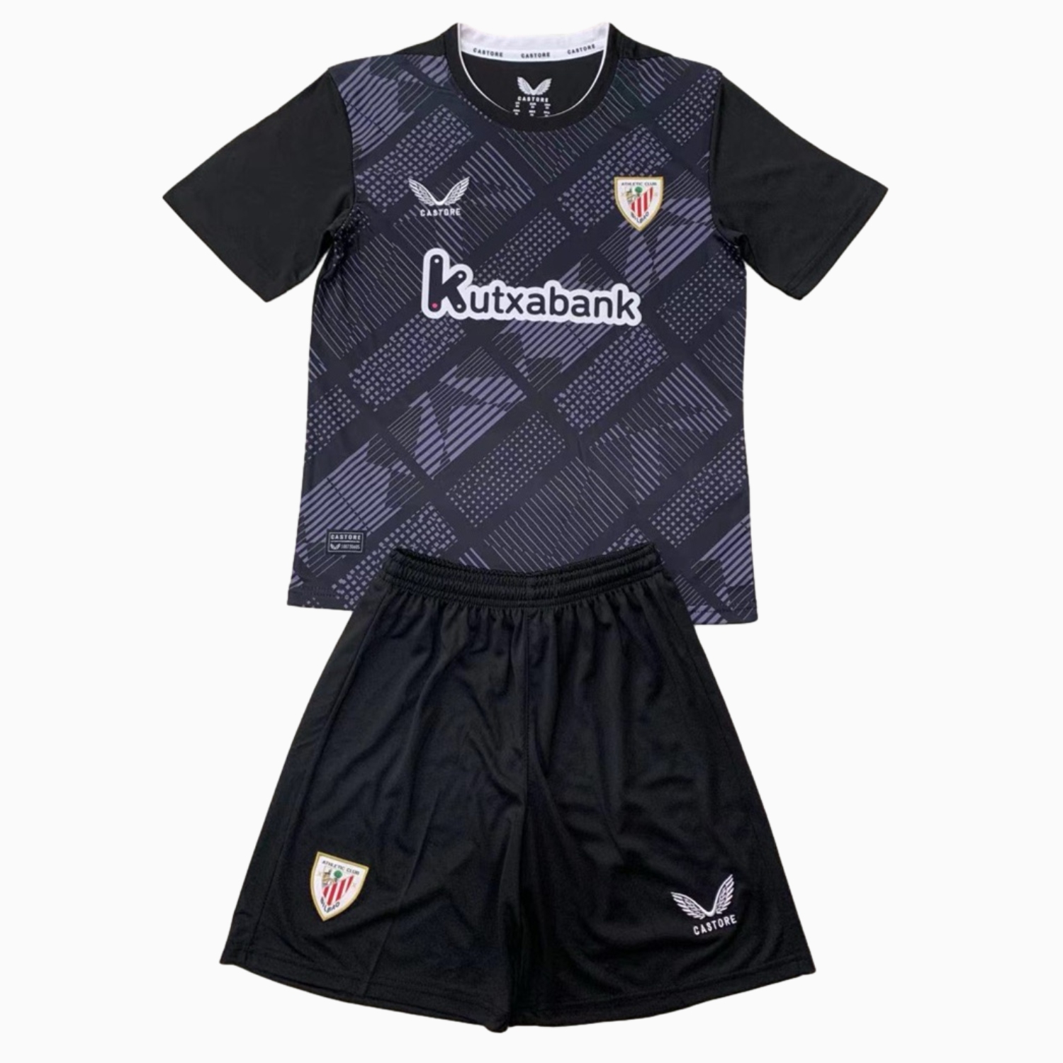 Athletic Bilbao 24-25 Black Goalkeeper Men's Adult Jersey Set - Fans Version - UnitedFutballJersey