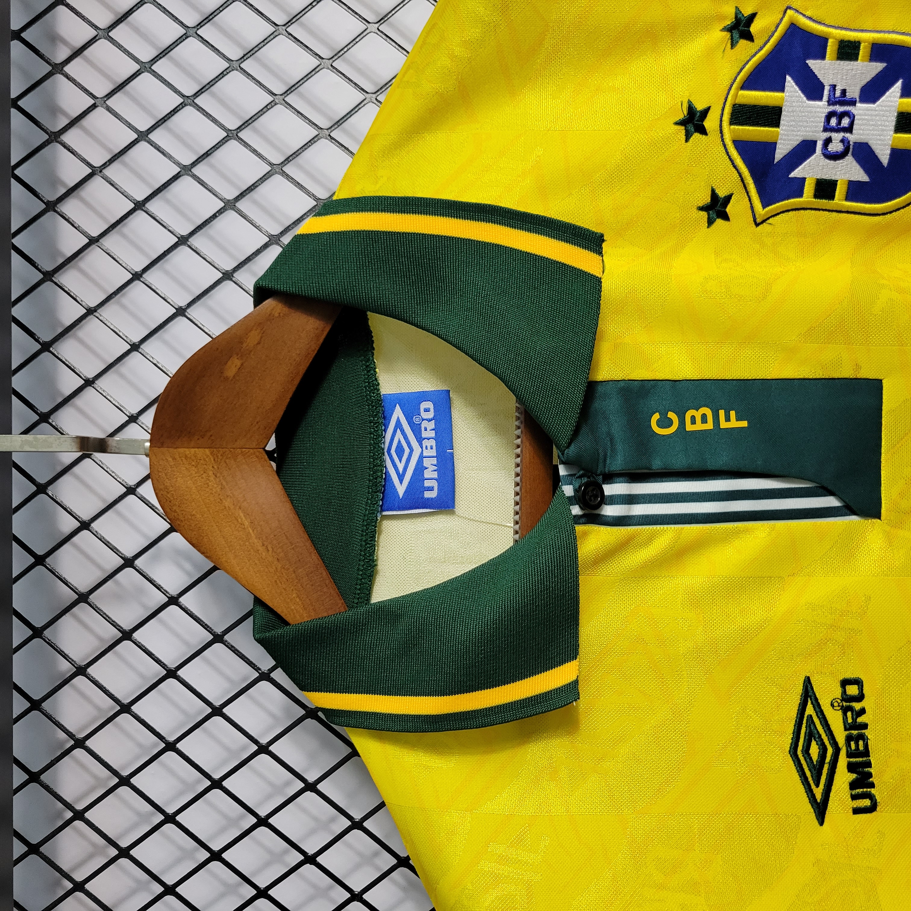 Retro Brazil 1991-93 Home Stadium Jersey - UnitedFutballJersey
